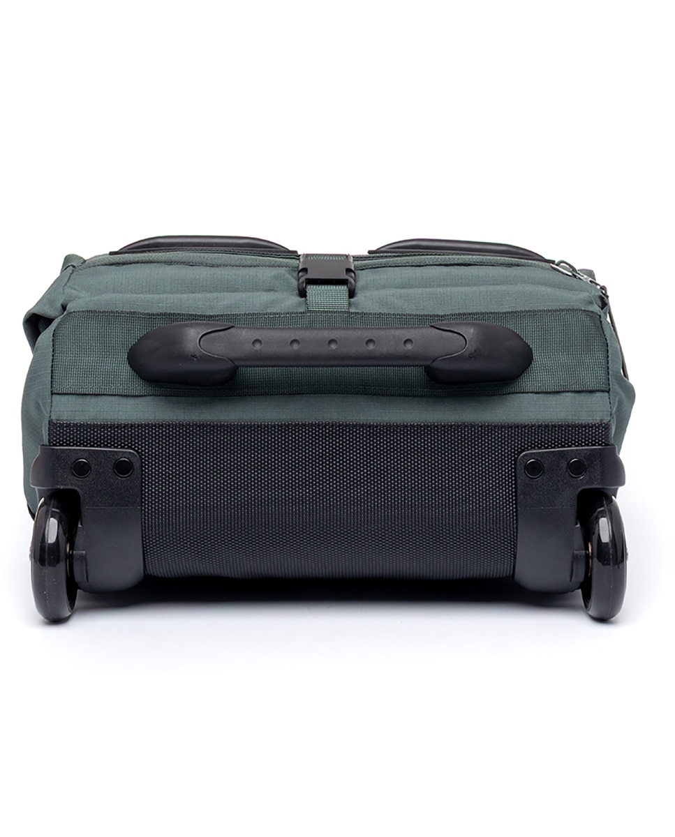 Mochila-maleta plegable a tamaño cabina de gran capacidad. - Lefrik - Verde azulado Verde azulado-3