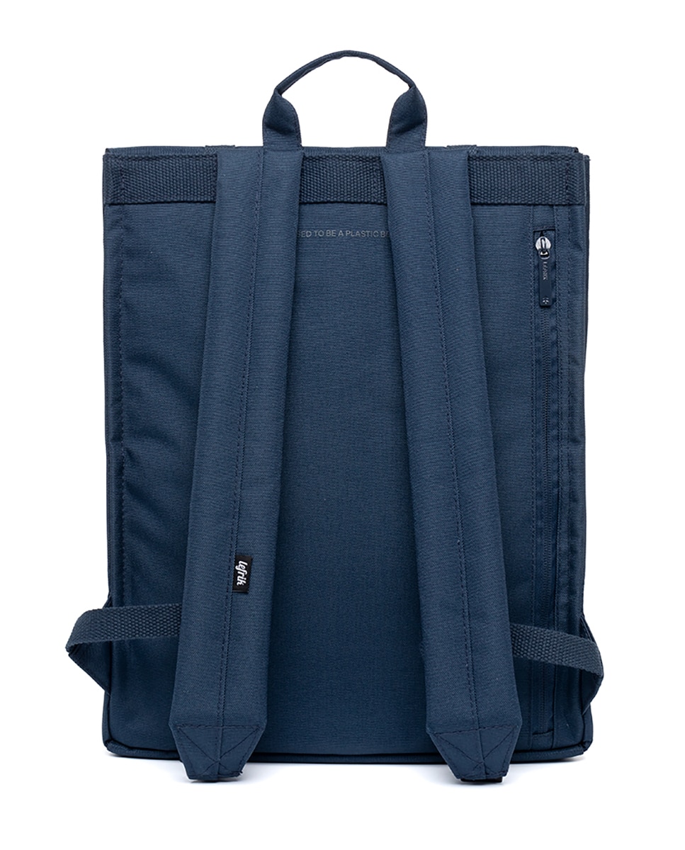 Mochila cierre doble minimalista unisex - Lefrik - Azul marino Azul marino-4