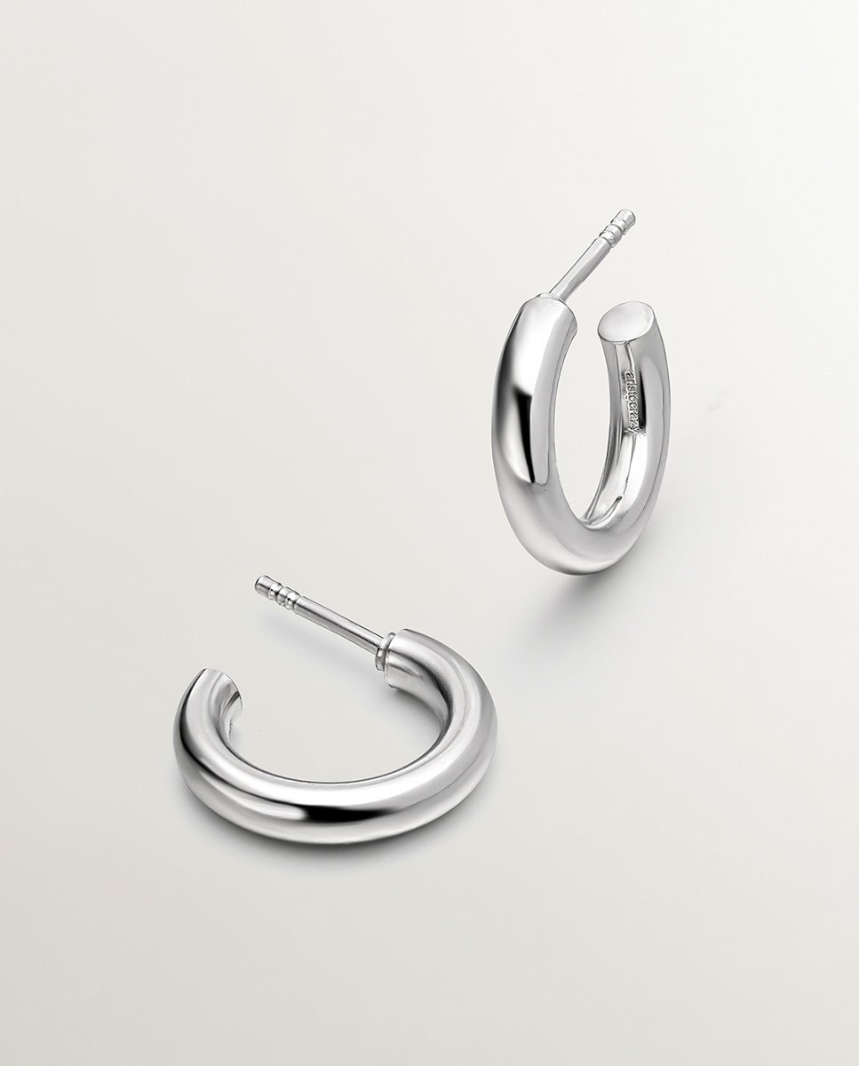 Pendientes de aro pequeños de 925 - Aristocrazy - Plata Plata-1