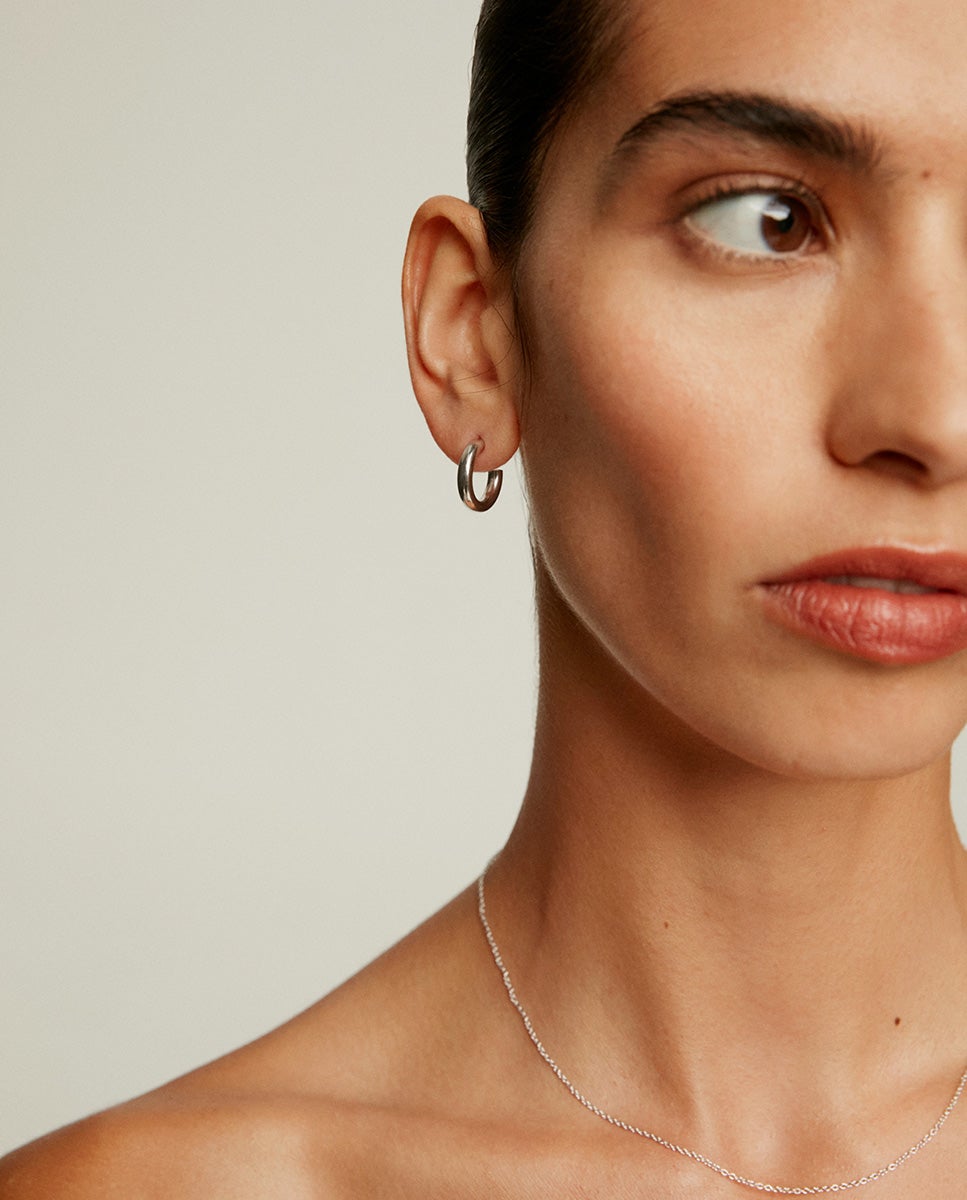 Pendientes de aro pequeños de 925 - Aristocrazy - Plata Plata-6