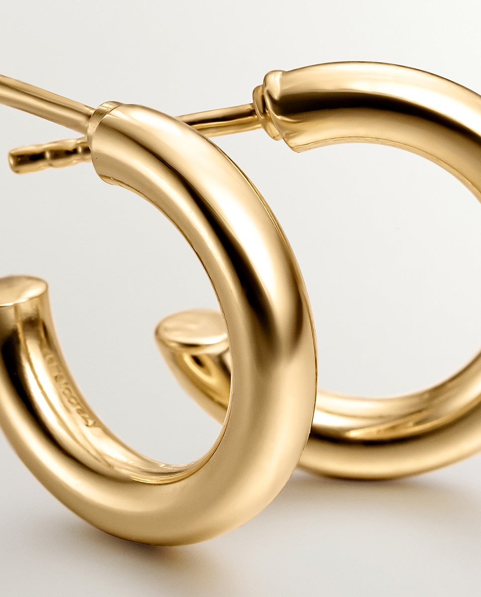 Pulsera de cadena de plata 925 bañada en oro amarillo de 18k con forma de tubo - Aristocrazy - Dorado Dorado-5