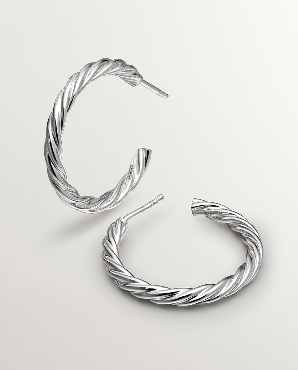 Pulsera de cadena de 925 bañada en oro amarillo de 18k con caña de bambú - Aristocrazy - Plata Plata-3