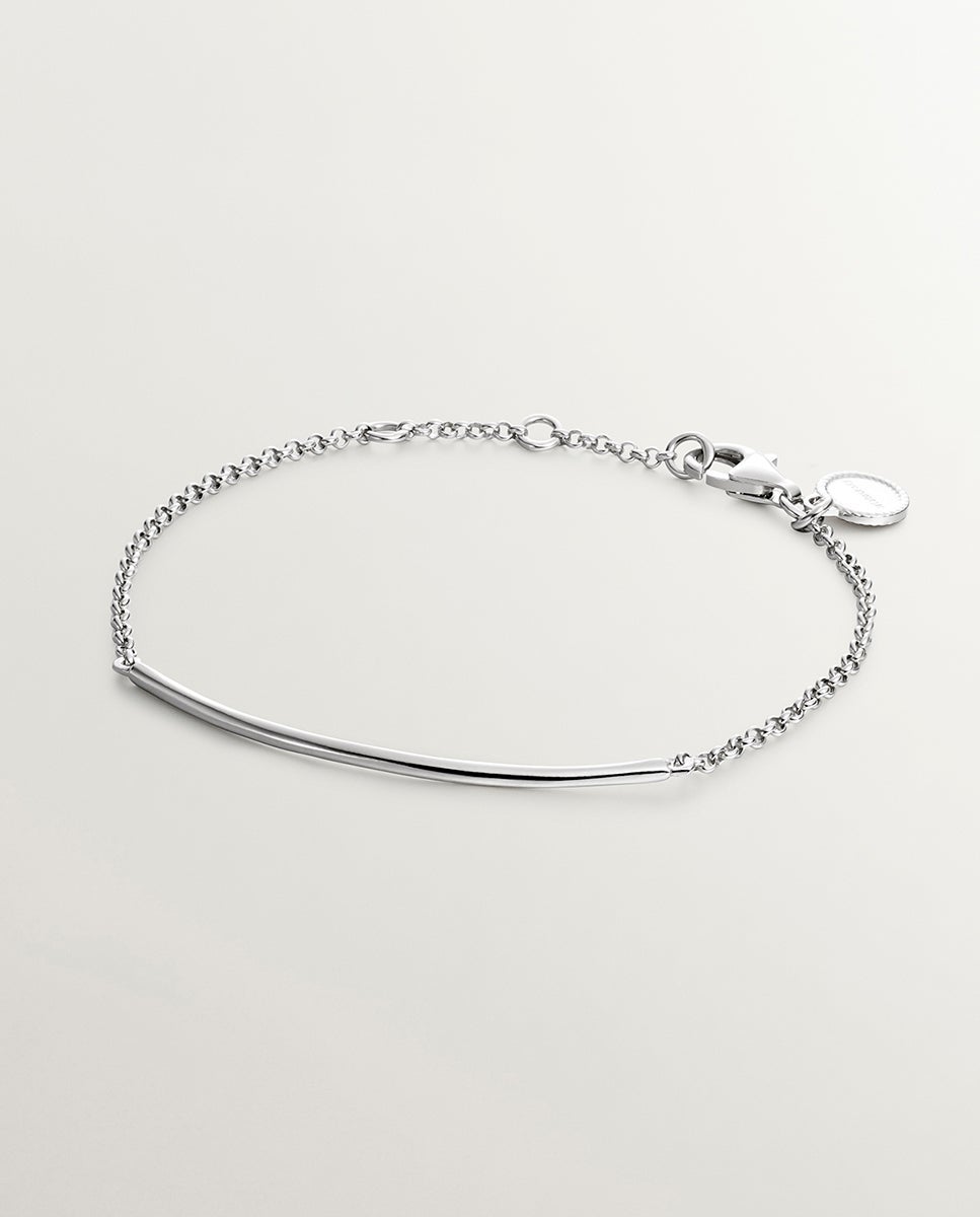 Pulsera de cadena de plata 925 con forma de tubo - Aristocrazy - Plata Plata-1