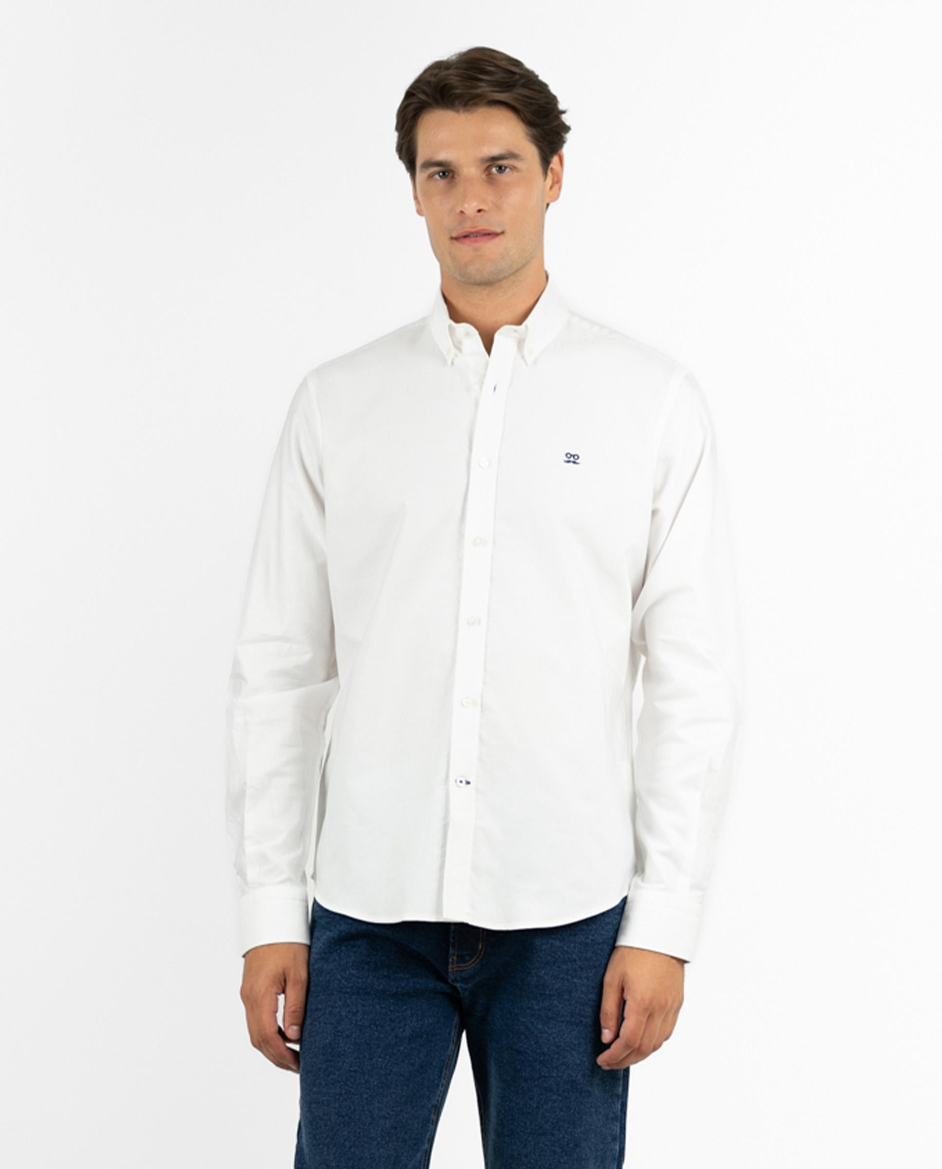 Imagem 0 de Camisa Oxford Slim de Manga Comprida