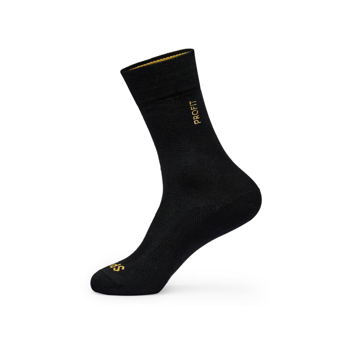 Calcetín de ciclismo unisex Profit Spiuk - Negro Negro-1