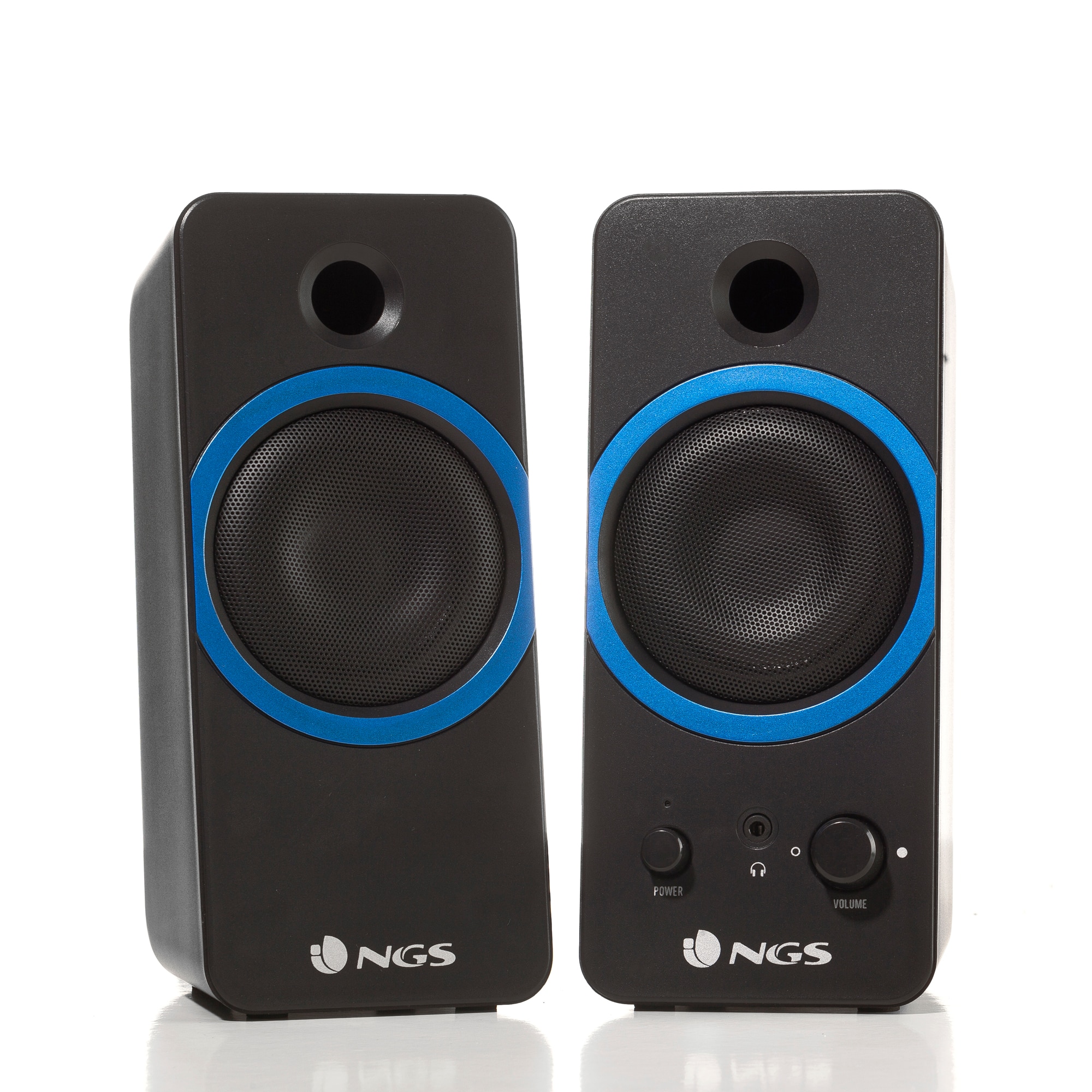 Altavoces Stereo Gaming NGS GSX-200 con Entrada Jack 3.5mm y Salida independiente Jack 3.5mm NGS - Negro Negro-3