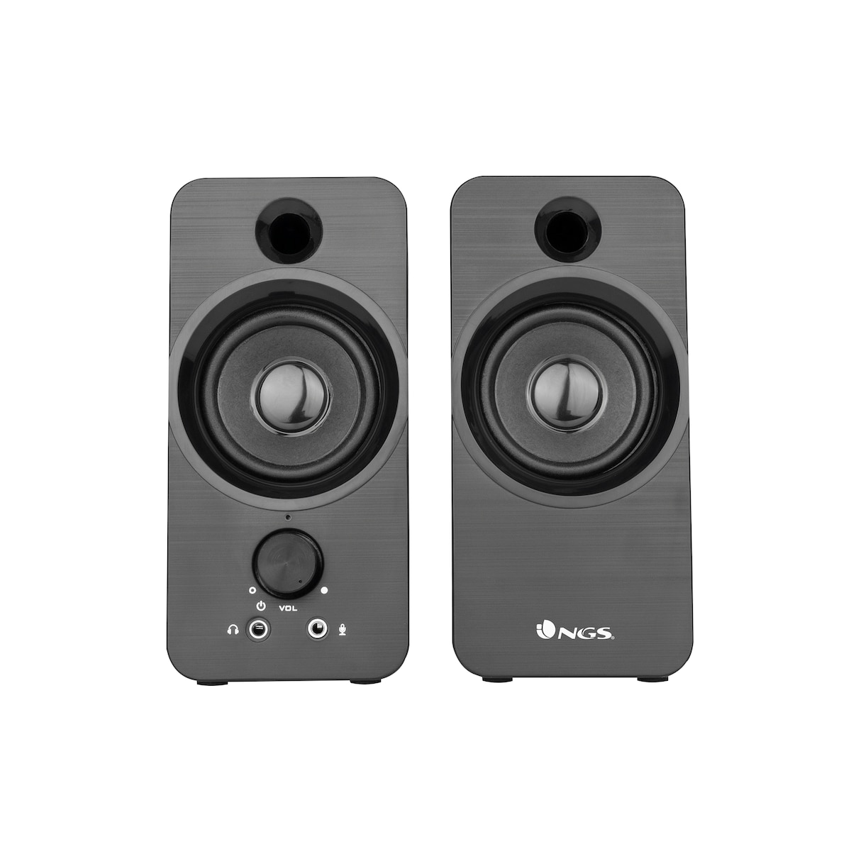 Altavoces Multimedia NGS SB350 2.0 para PC con Salida Auriculares, Conexión USB NGS Negro-2