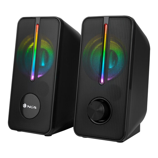 Imagen 0 de Altavoces Stereo NGS GSX-150 Gaming con iluminación Led RGB y Entrada Jack 3.5mm NGS