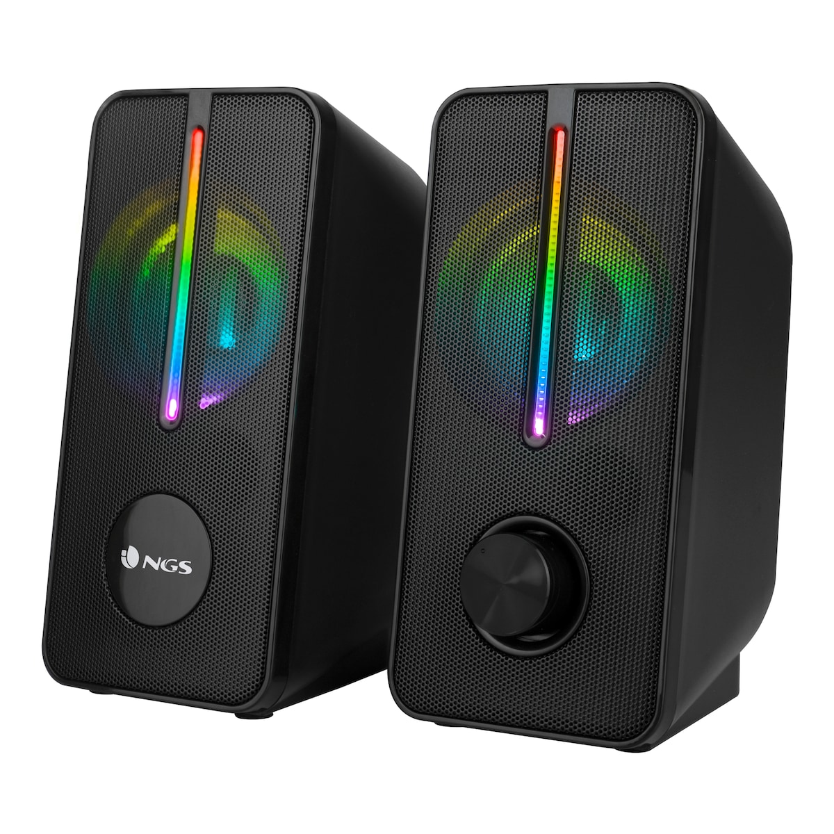 Altavoces Stereo NGS GSX-150 Gaming con iluminación Led RGB y Entrada Jack 3.5mm NGS Negro-1