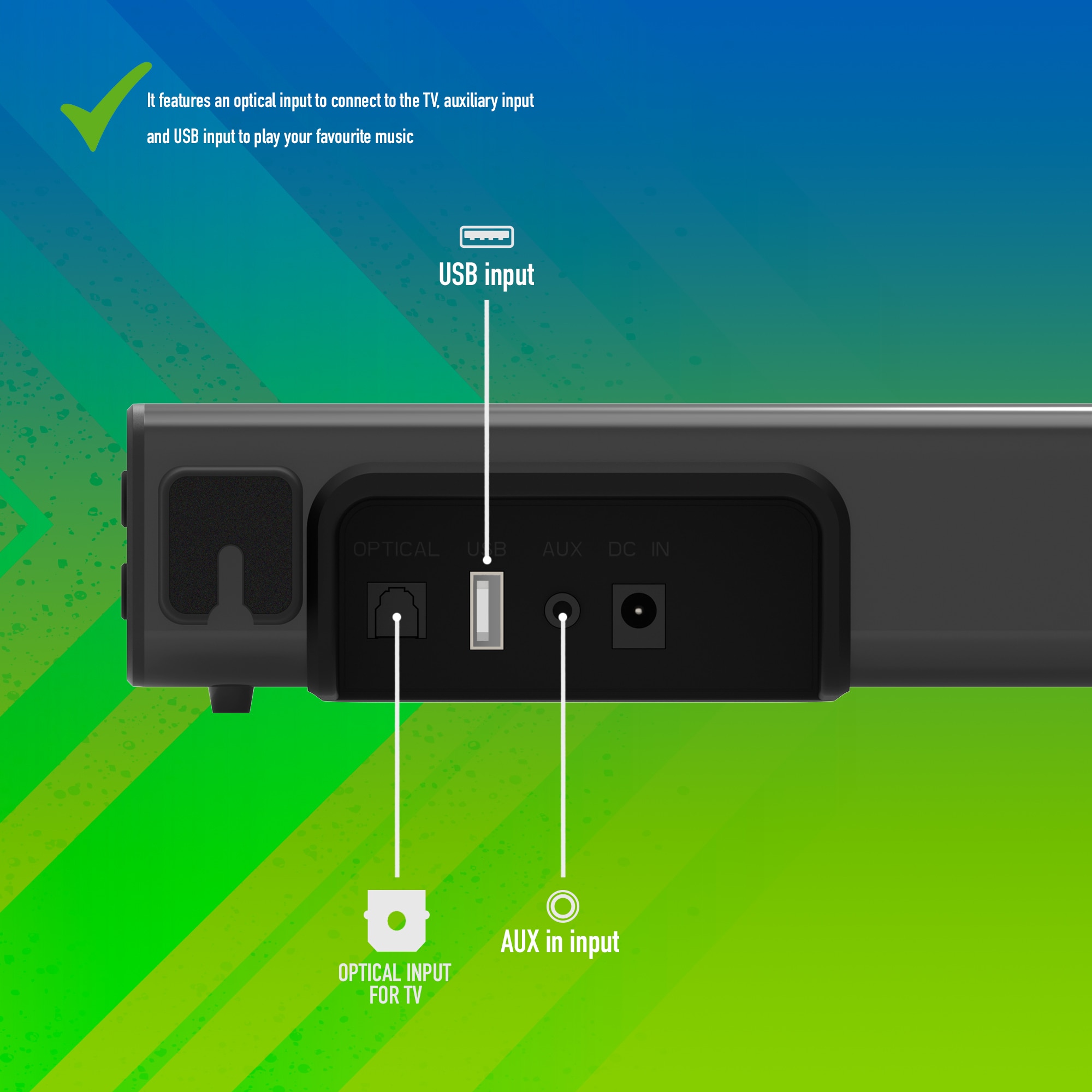 Barra de Sonido Subway 2.0 compatible con tecnología Bluetooth, Incluye mando a distancia NGS - Negro Negro-6