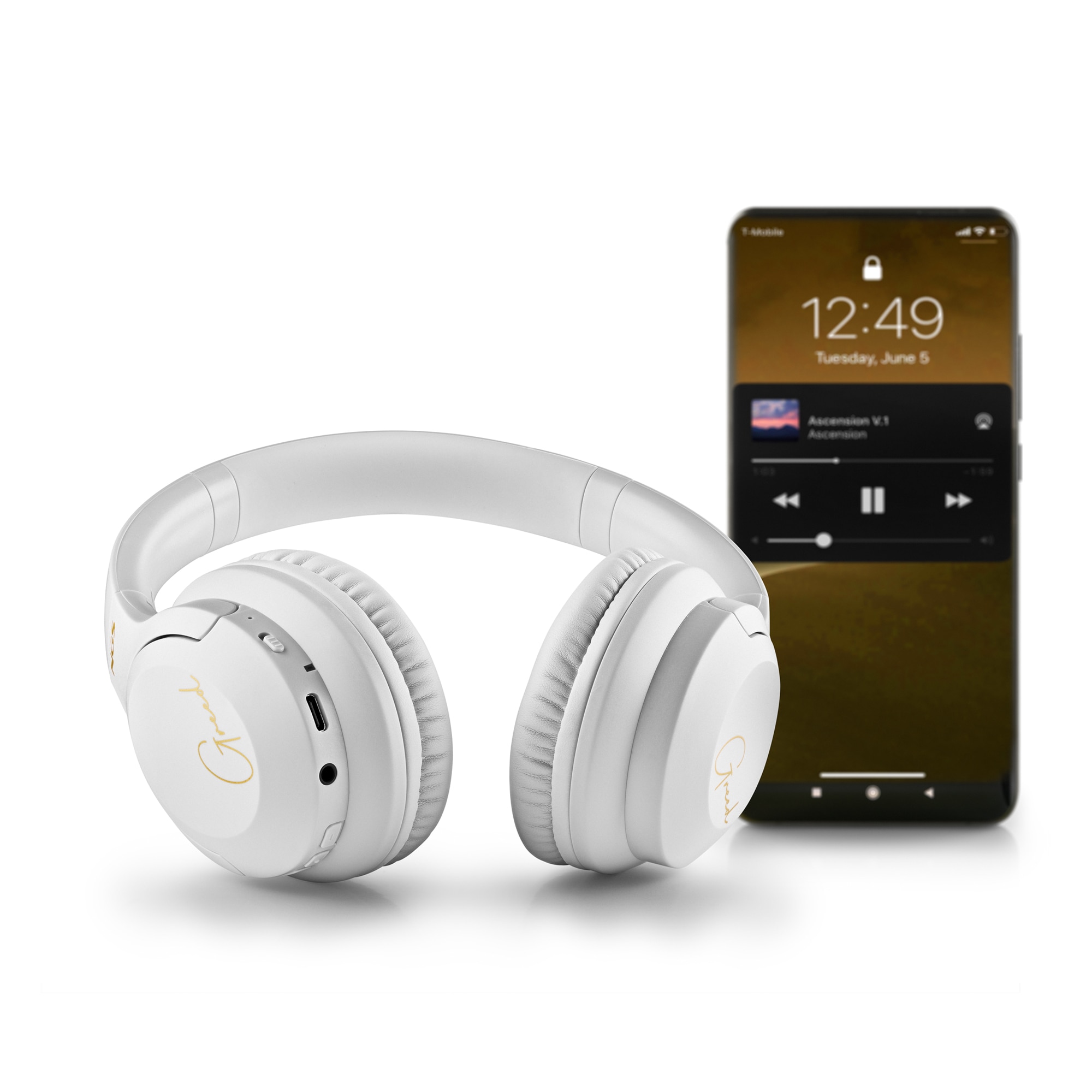 Auriculares de diadema NGS Inalámbricos Artica Greed con Micrófono - Blanco Blanco-2
