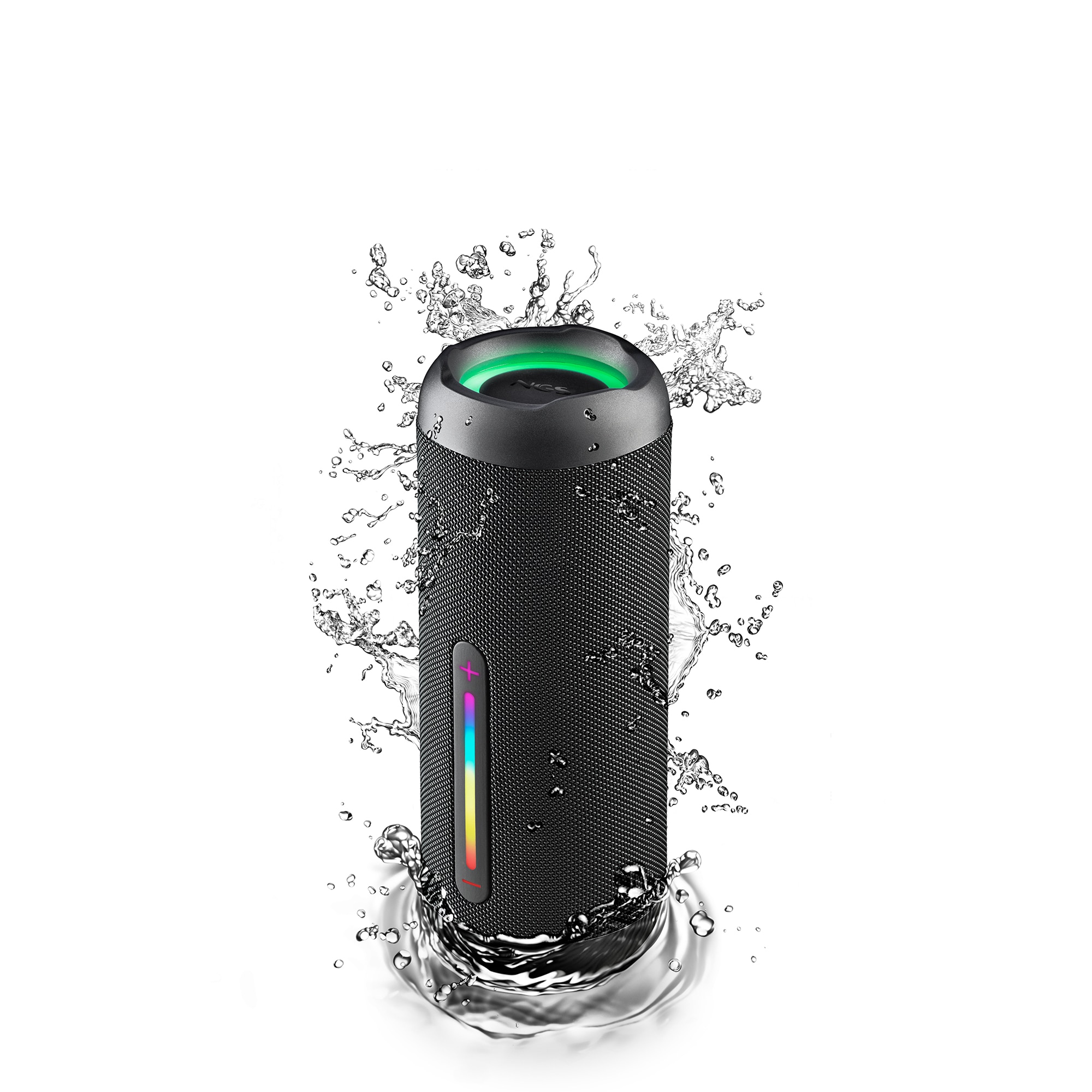 NGS - Altavoz inalámbrico NGS Roller Furia 2 Negro resistente al agua IPX7.