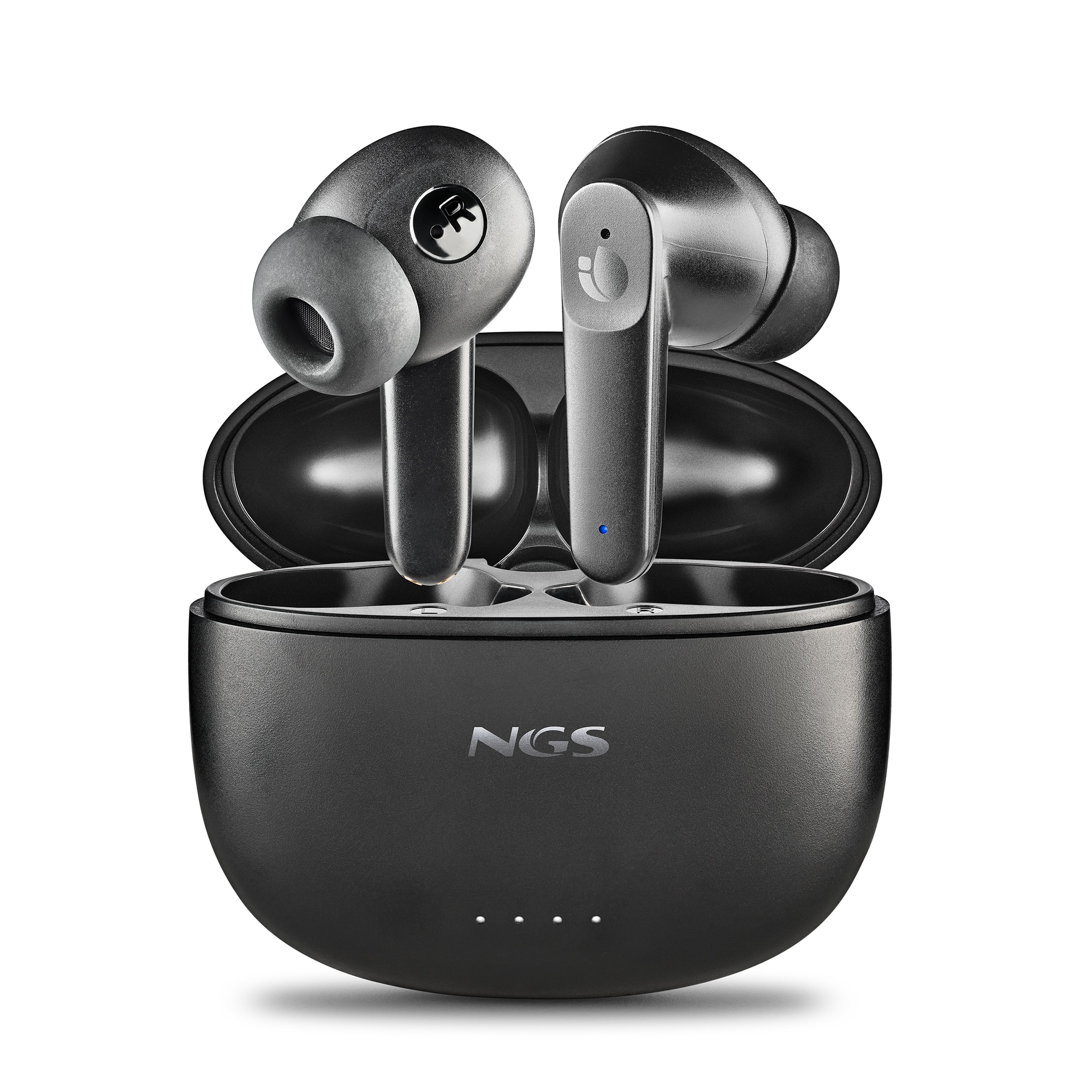 Auriculares True Wireless Stereo NGS Artica Hush Bluetooth 5.3 - Negro Negro-1
