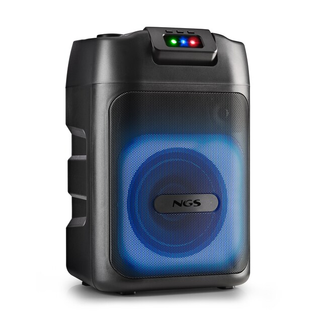 Imagen 0 de Altavoz portátil con luces láser NGS Wild Club de 80W compatible con tecnología bluetooth y TWS