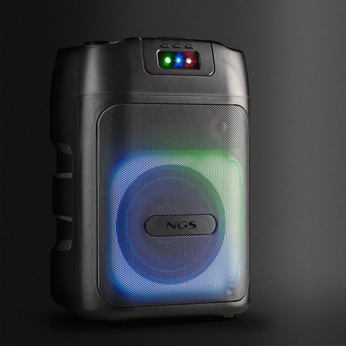 Altavoz portátil con luces láser NGS Wild Club de 80W compatible con tecnología bluetooth y TWS Negro-2