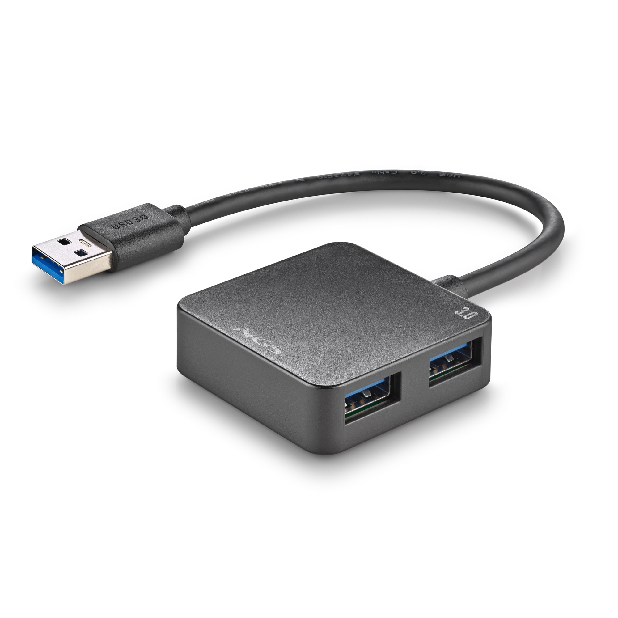 Hub de NGS IHUB 3.0 TINY 4 puertos USBVelocidad de transferencia 5Gbps cable: 180mm - Negro Negro-3