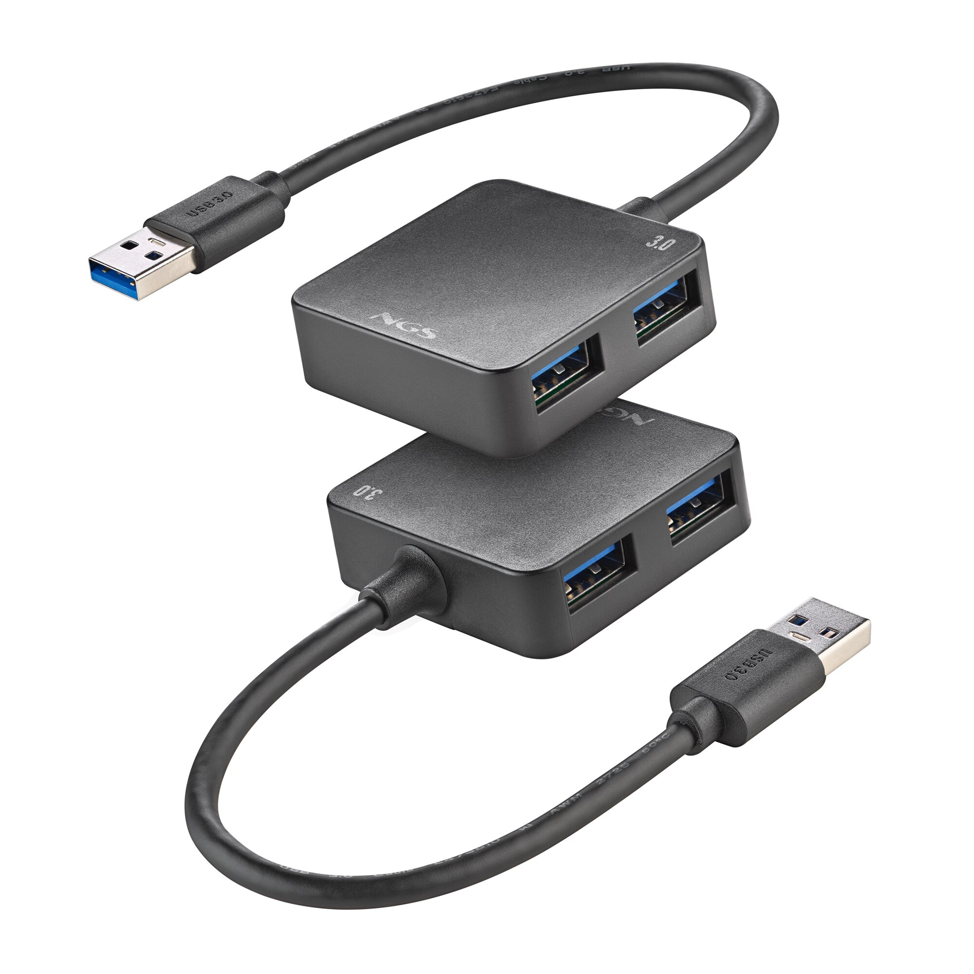 Hub de NGS IHUB 3.0 TINY 4 puertos USBVelocidad de transferencia 5Gbps cable: 180mm - Negro Negro-5