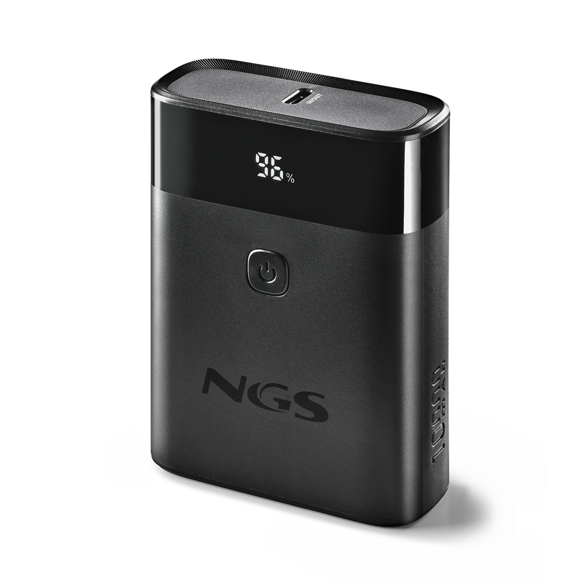 Batería externa portátil NGS TWIX 10 de carga rápida de 22,5W Capacidad de 10000mAh Indicador de nivel Compacto Compatibilidad universal - Negro Negro-1