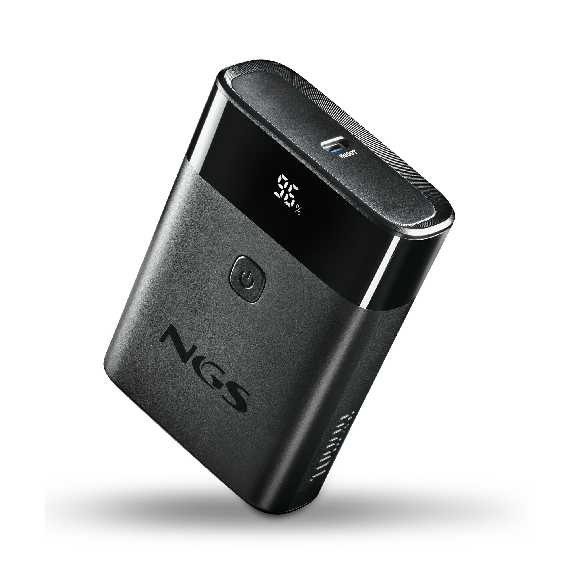 Batería externa portátil NGS TWIX 10 de carga rápida de 22,5W Capacidad de 10000mAh Indicador de nivel Compacto Compatibilidad universal - Negro Negro-3
