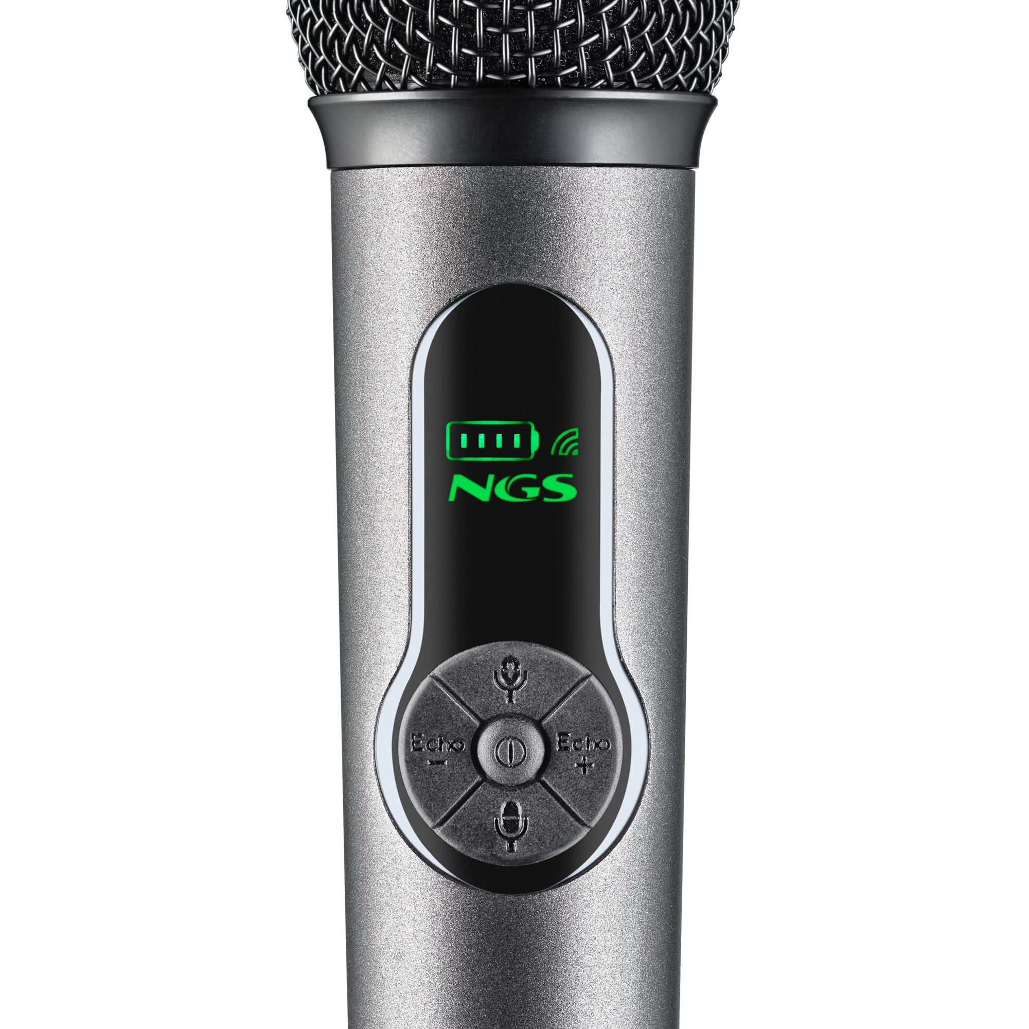 Pack 2 micrófonos inalámbricos NGS Singer Star Duo Dinámico 2,4GHz - Negro Negro-4