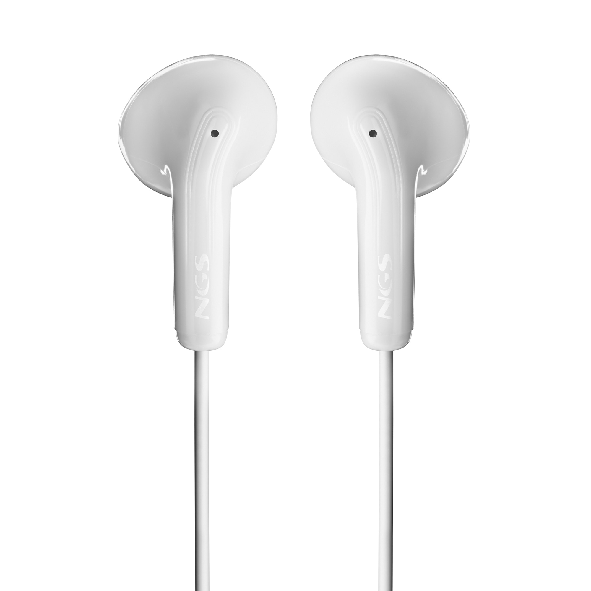 Auriculares de botón NGS CROSS GLIDE con micrófono y control de volumen Conexión USB-C Cable 1,2 - Blanco Blanco-1