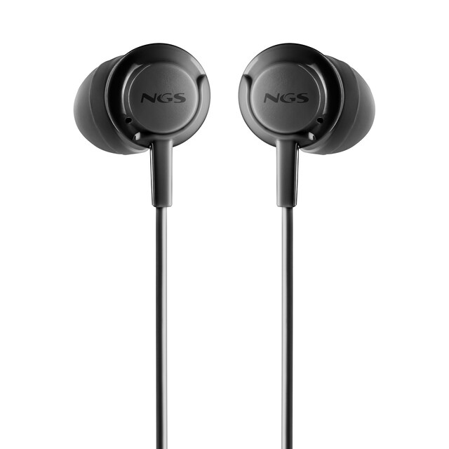 Imagen 0 de Auriculares de botón NGS CROSS DRIF BLACK con micró y control de volumen Conexión Jack 3,5 mm Cable 1,2