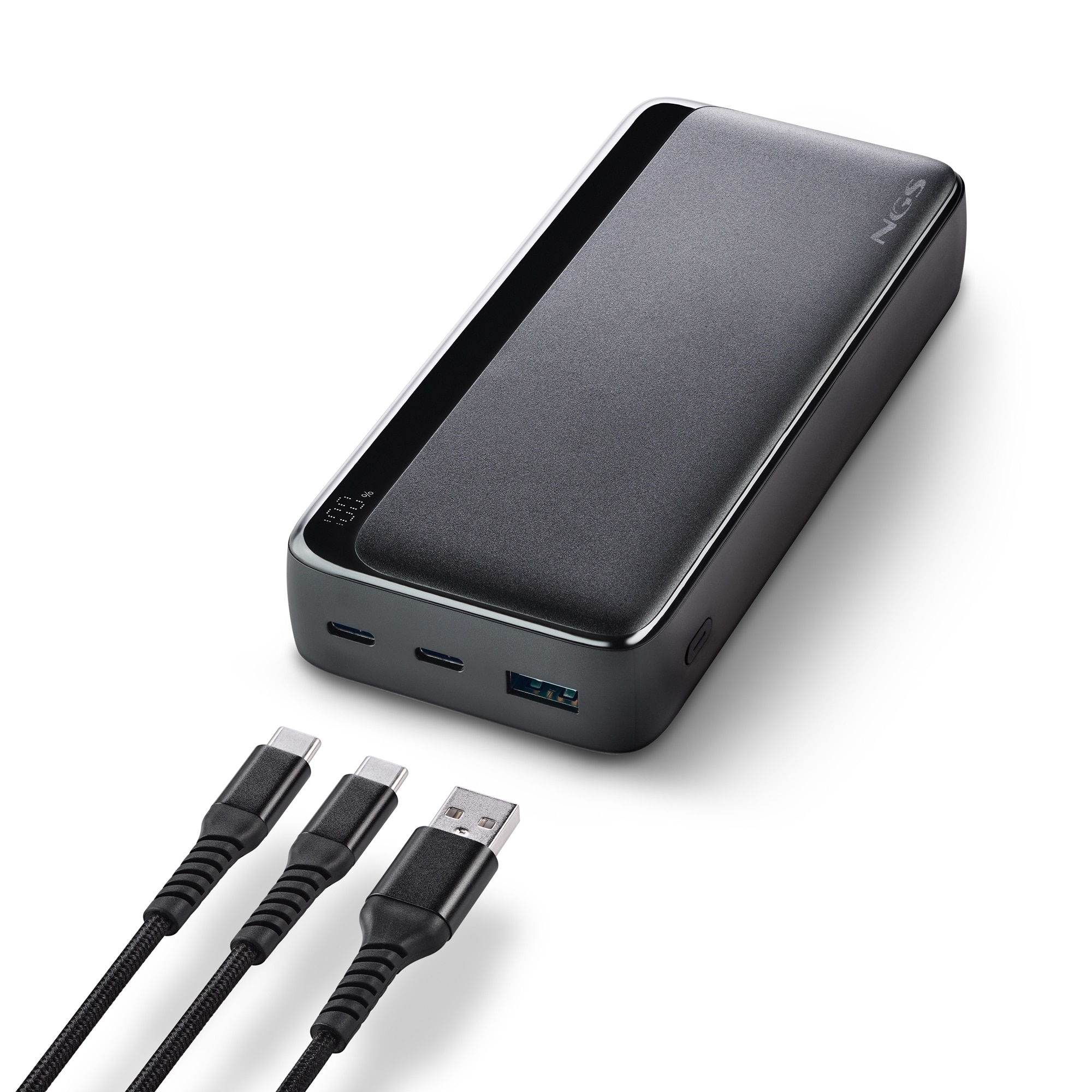 Batería externa portátil NGS QUIZ 20 de carga rápida de 22,5 w. capacidad de 20000mah y compatibilidad universal - Negro Negro-5