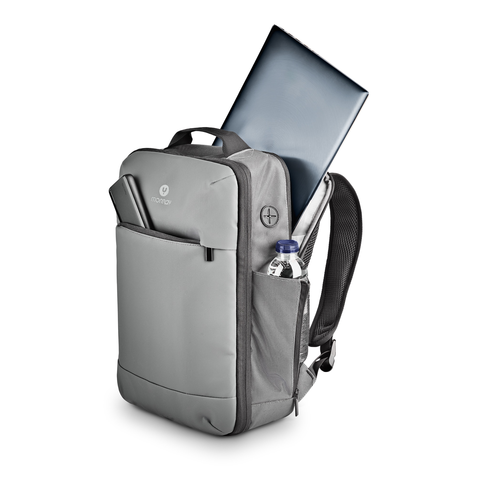Mochila NGS de viaje expandible para ordenador portátil de hasta 14.1'' SACKS HORIZON MONRAY - Gris Gris-2