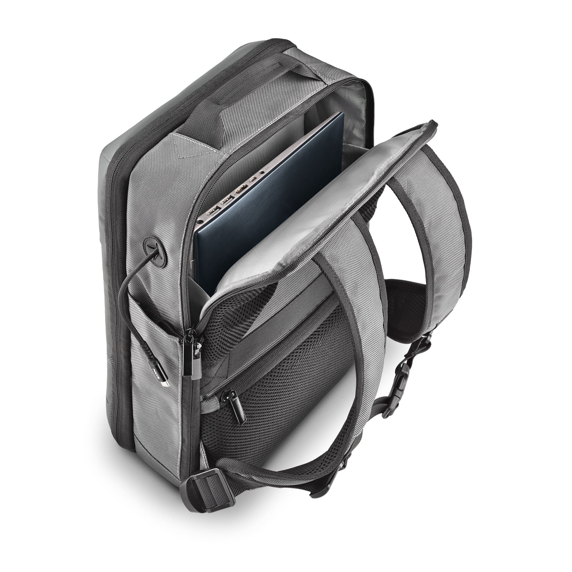 Mochila NGS de viaje expandible para ordenador portátil de hasta 14.1'' SACKS HORIZON MONRAY - Gris Gris-4