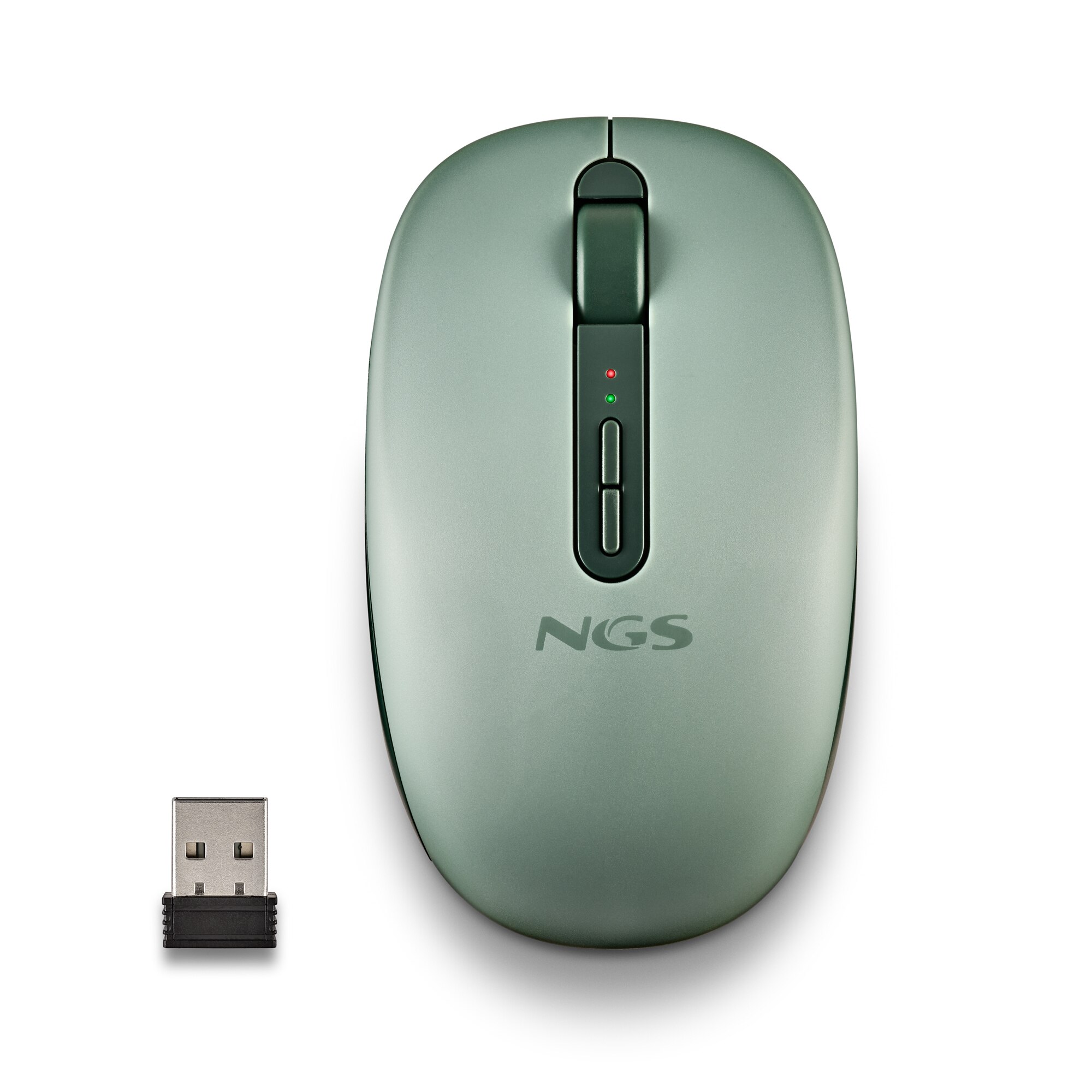 Ratón inalámbrico Fog Dual NGS compatible con tecnología Bluetooth 5.2 y 2.4 GHz. Silencioso - Verde Verde-2
