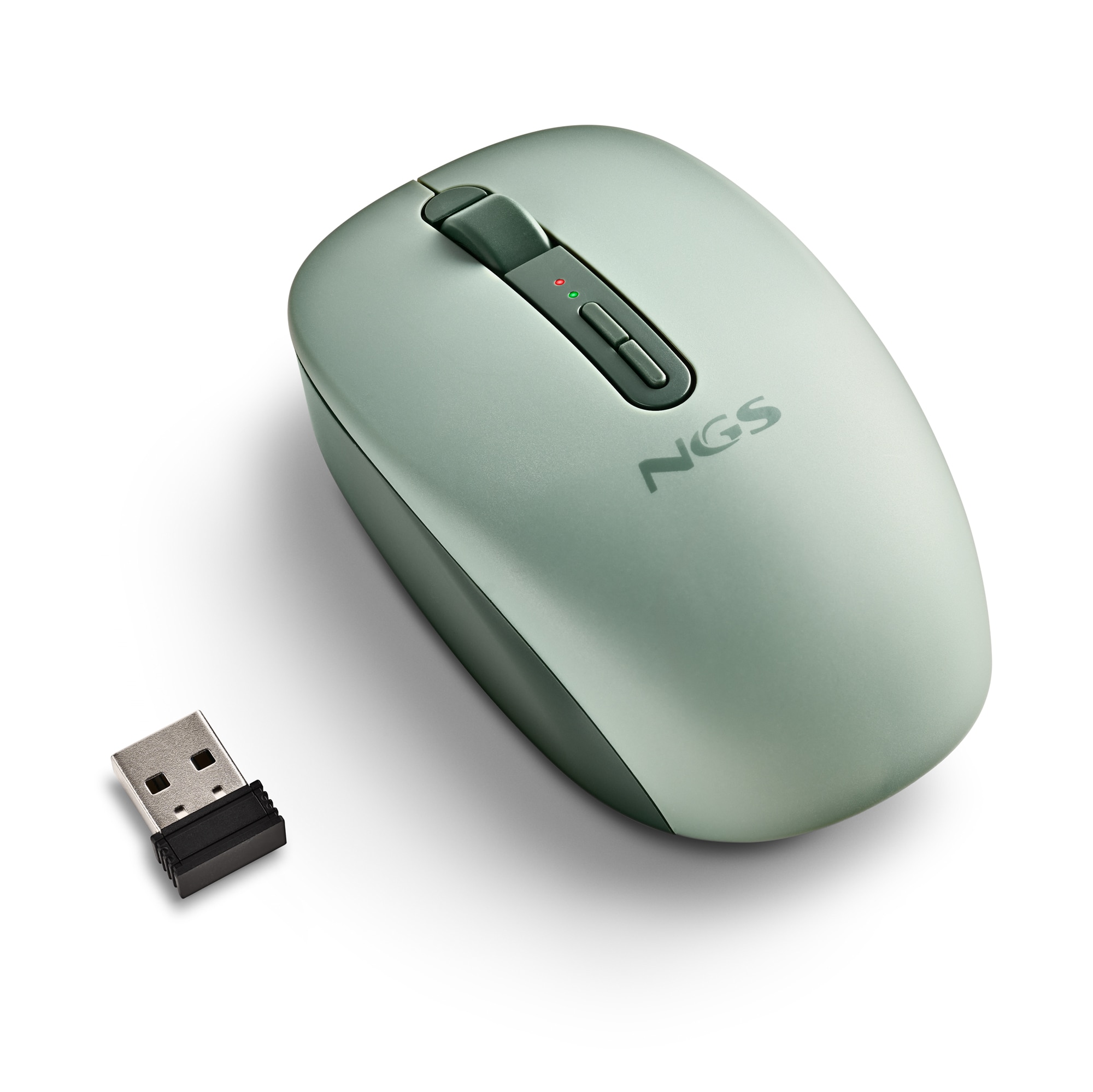 Ratón inalámbrico Fog Dual NGS compatible con tecnología Bluetooth 5.2 y 2.4 GHz. Silencioso - Verde Verde-4