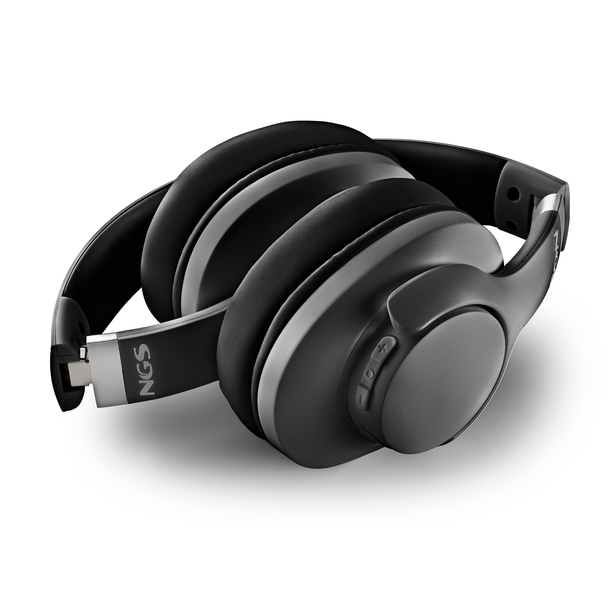 Auricular inalámbrico over-ear compatible con tecno. Bluetooth NGS ARTICA STORM, cancelación de ruido y batería extraíble, 45h - Negro Negro-5