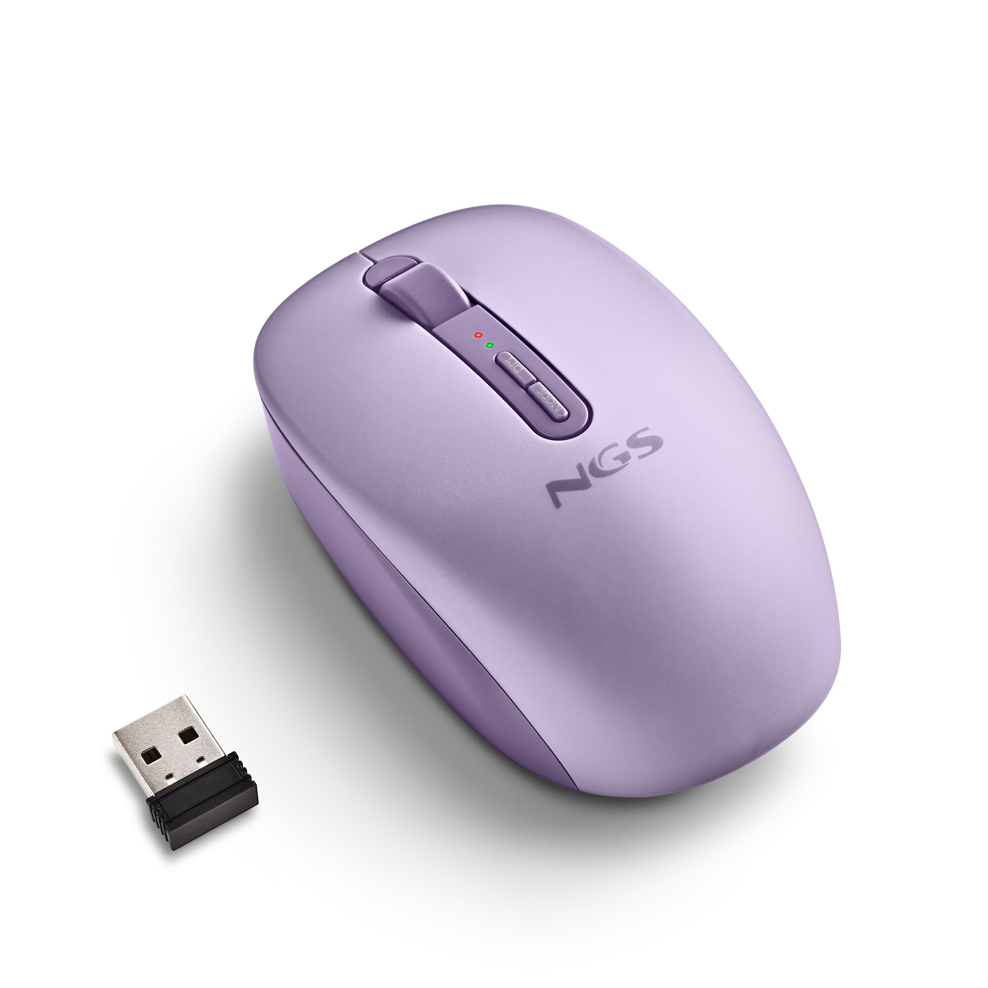 Ratón inalámbrico Fog Dual NGS compatible con tecnología Bluetooth 5.2 y 2.4 GHz. Silencioso - Morado Morado-4
