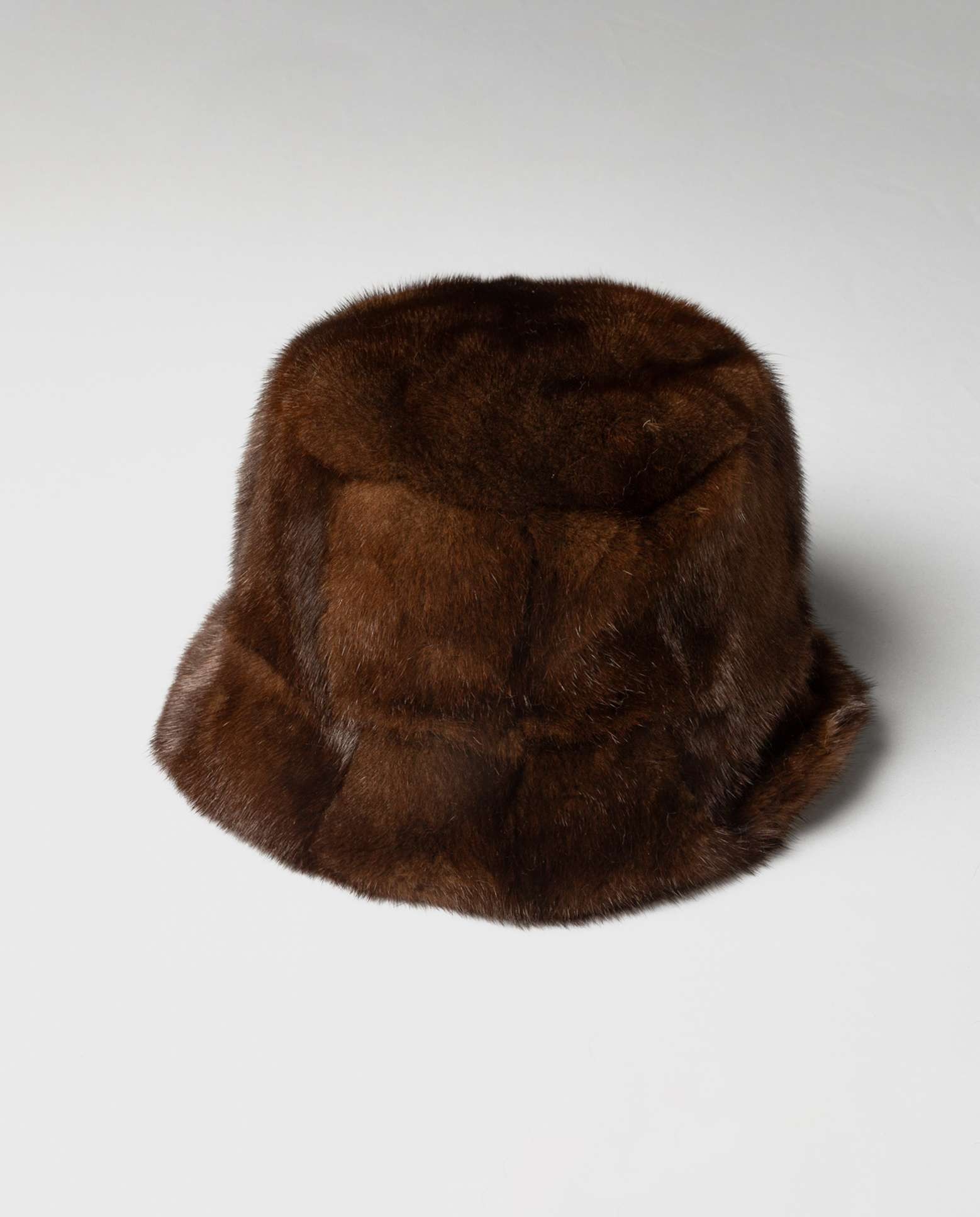 Sombrero de mujer de pelo de visón marrón - De la Roca - Marrón oscuro Marrón oscuro-1
