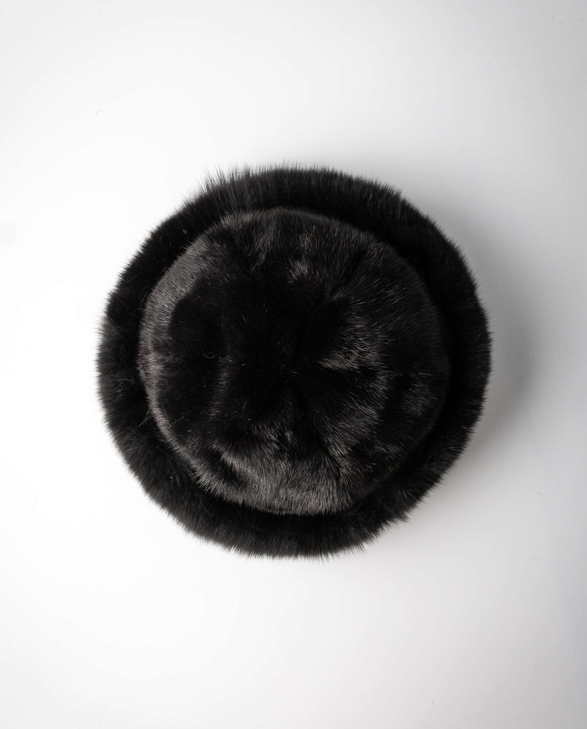 Gorro de mujer de pelo de visón y zorro tricotado en color - De la Roca - Negro Negro-4