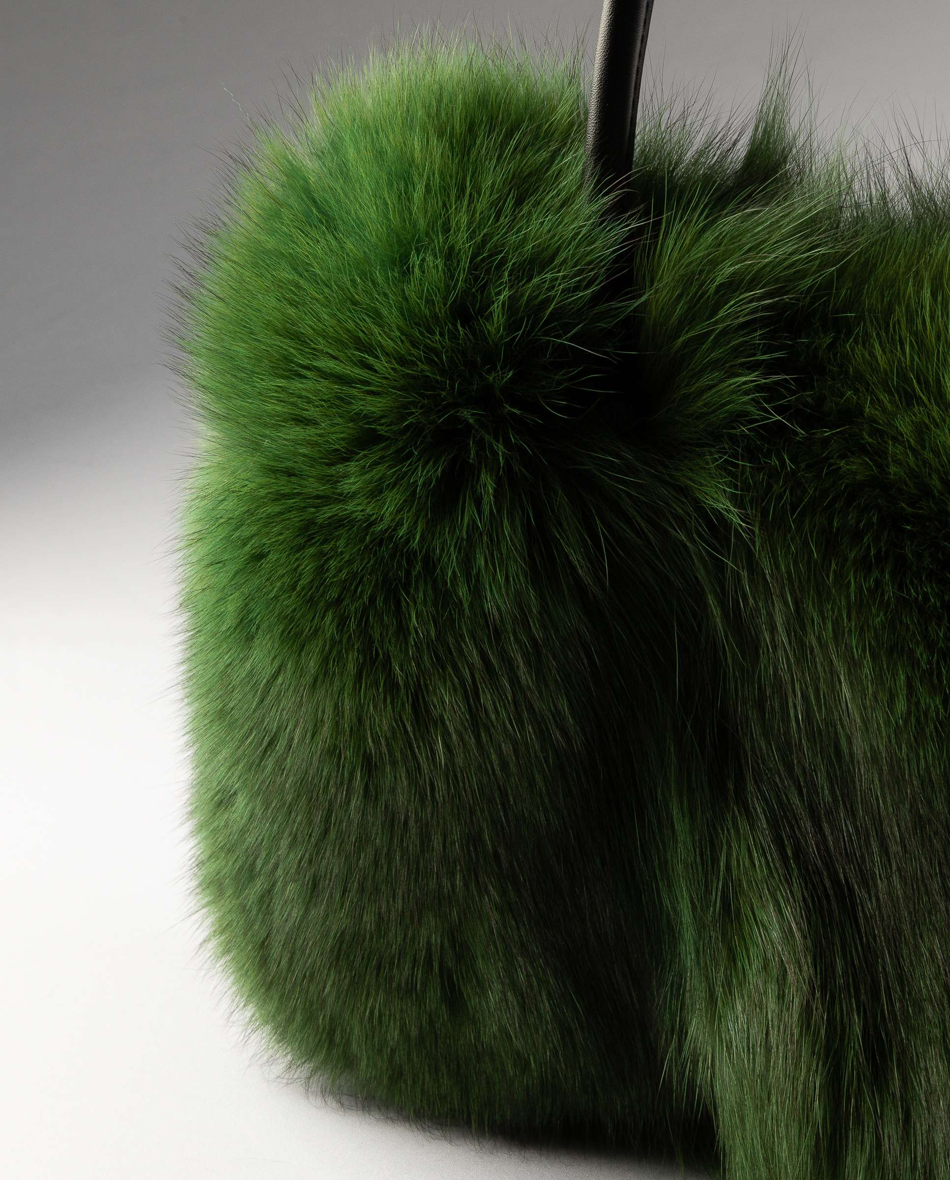 Bolso de multiposición de pelo de zorro - De la Roca - Verde Verde-2