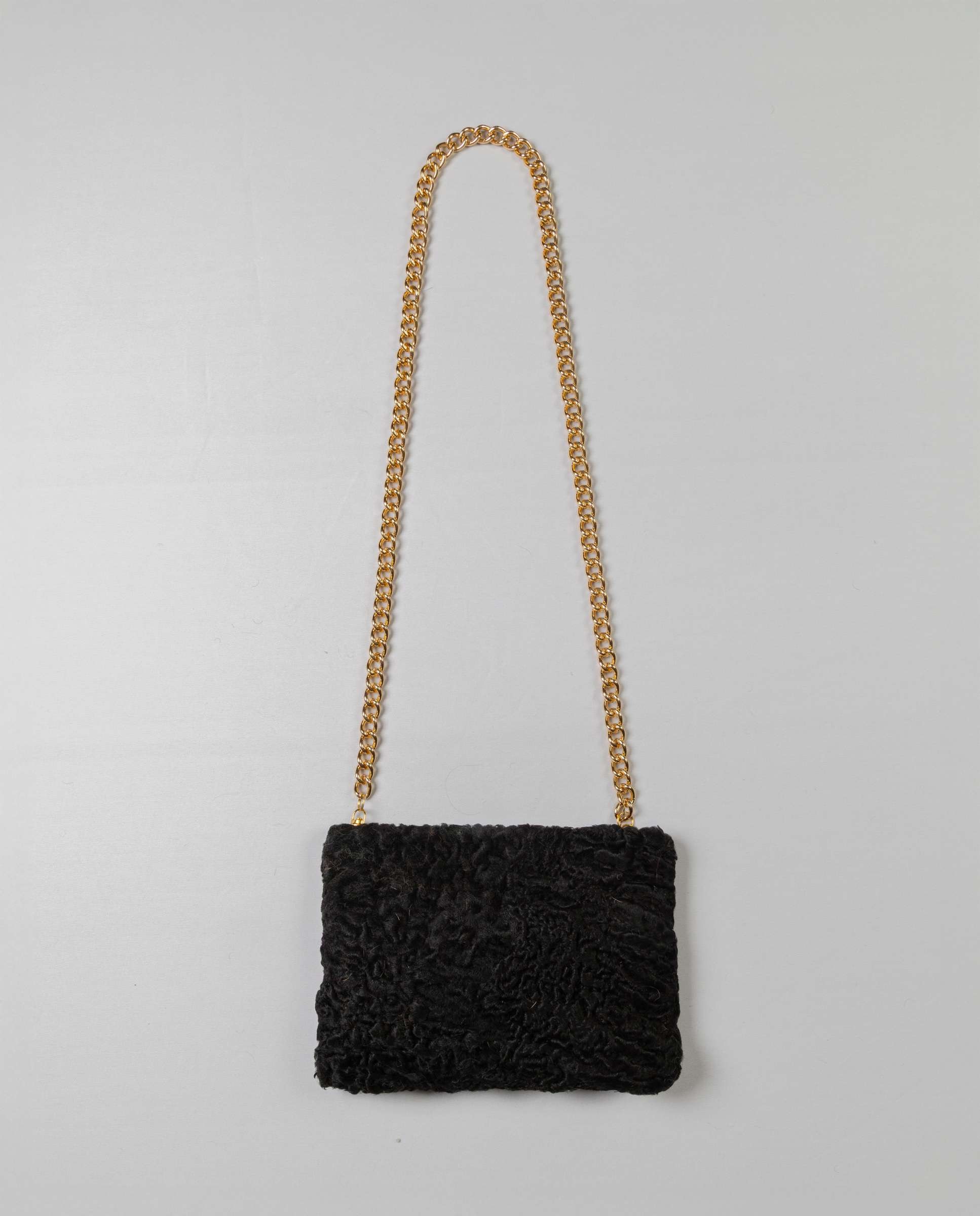 Bolso de multiposición de pelo de astracán - De la Roca - Negro Negro-1
