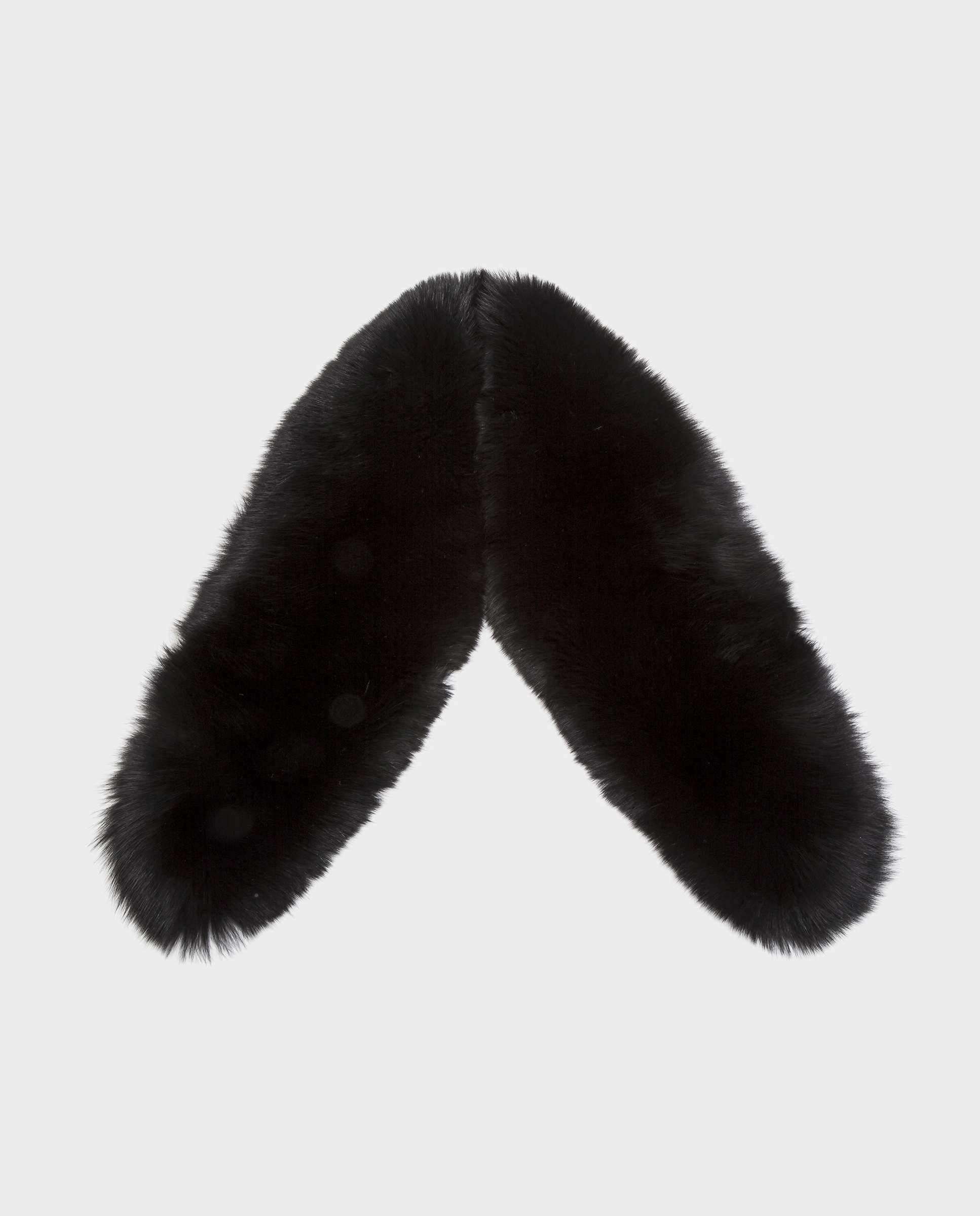 Estola de pelo de zorro en color - De la Roca - Negro Negro-1