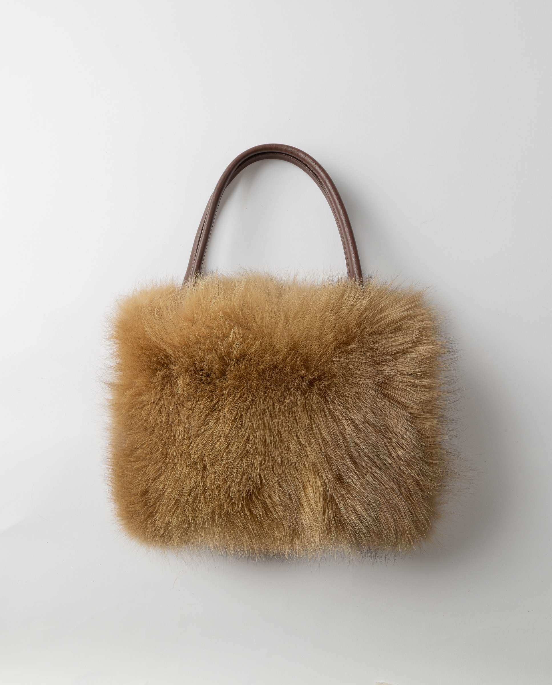 Bolso de multiposición de pelo de zorro - De la Roca - Beige Beige-1