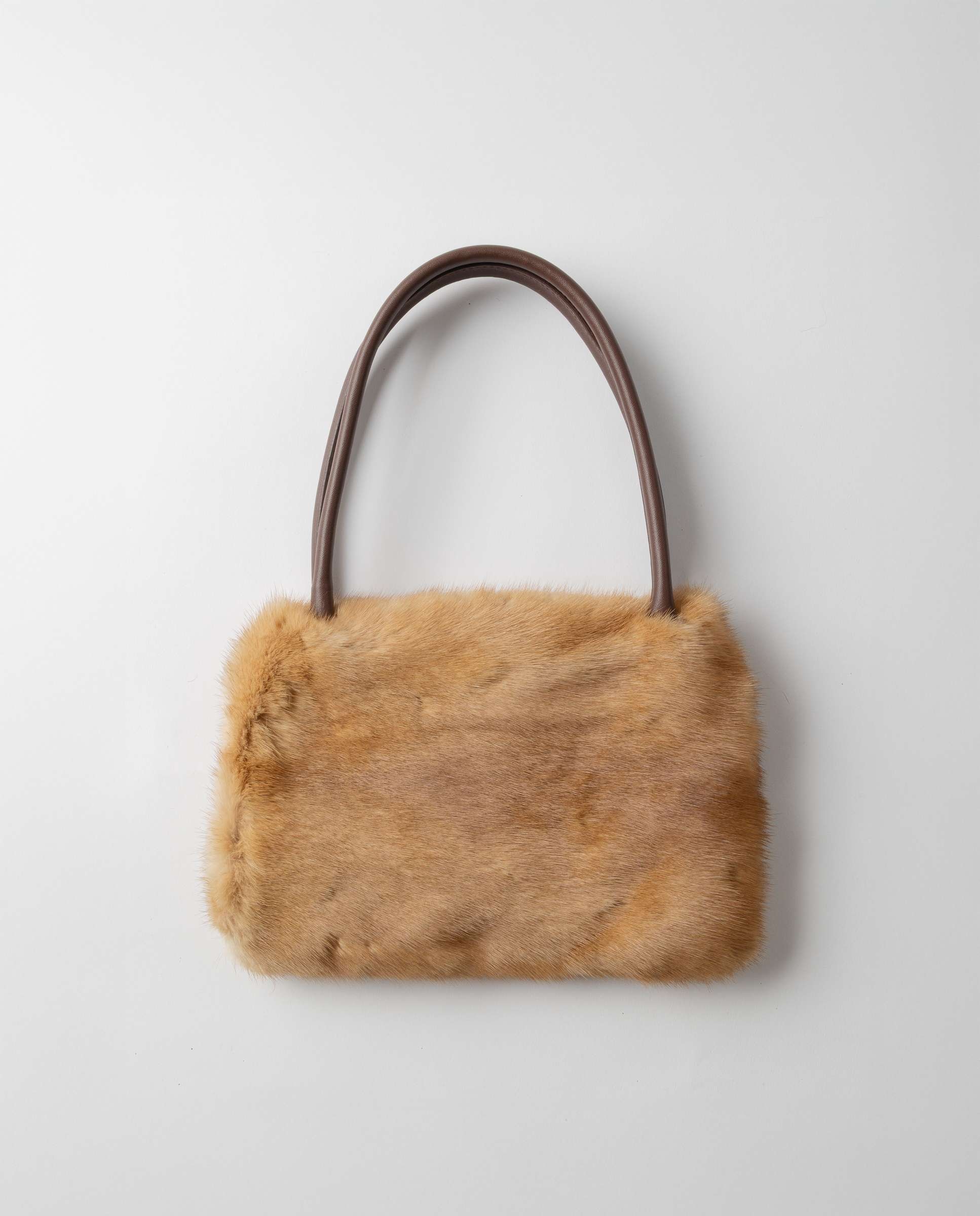 Bolso de multiposición de pelo de visón - De la Roca - Marrón claro Marrón claro-1