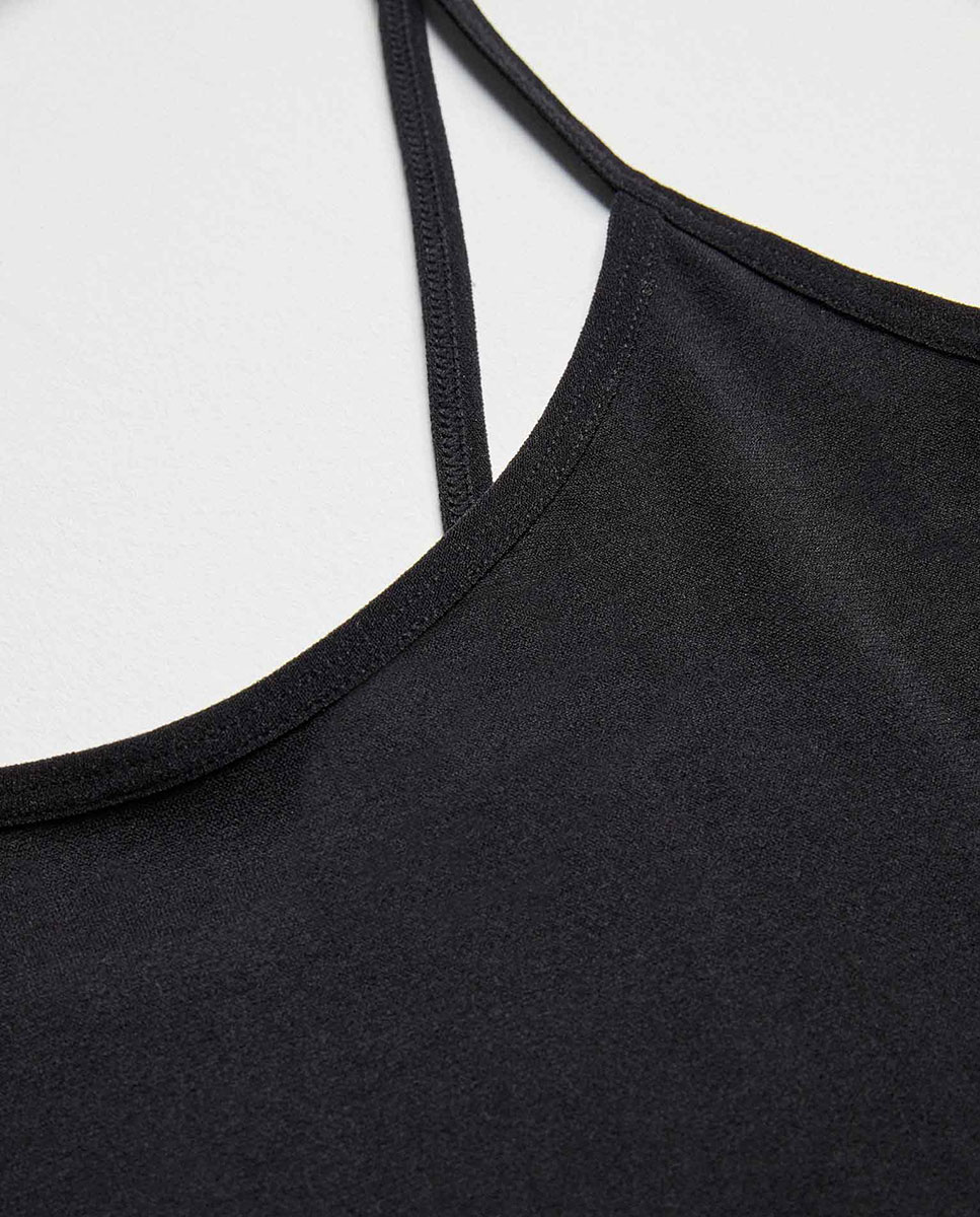 Camiseta interior tirante fino - Ysabel Mora - Negro Negro-3