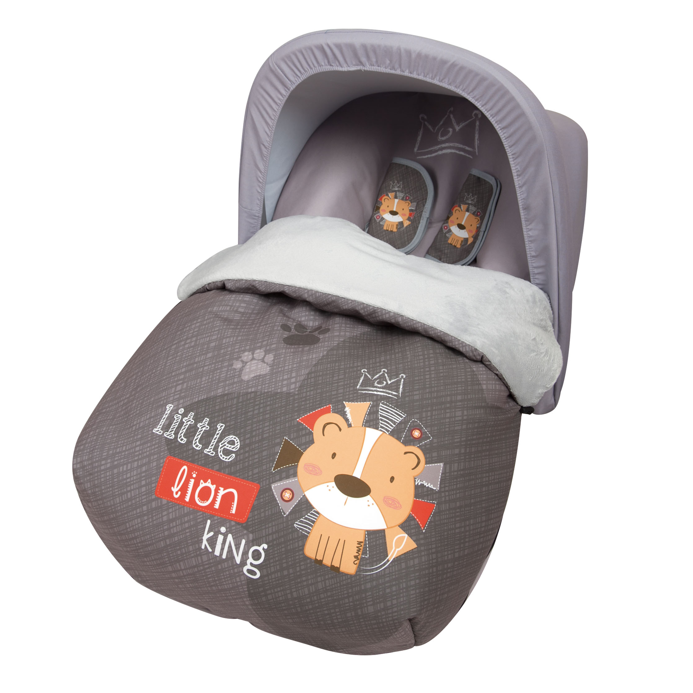 Saco universal grupo 0 con capota y cubre arnes Babyline Lion Babyline El Corte Ingles