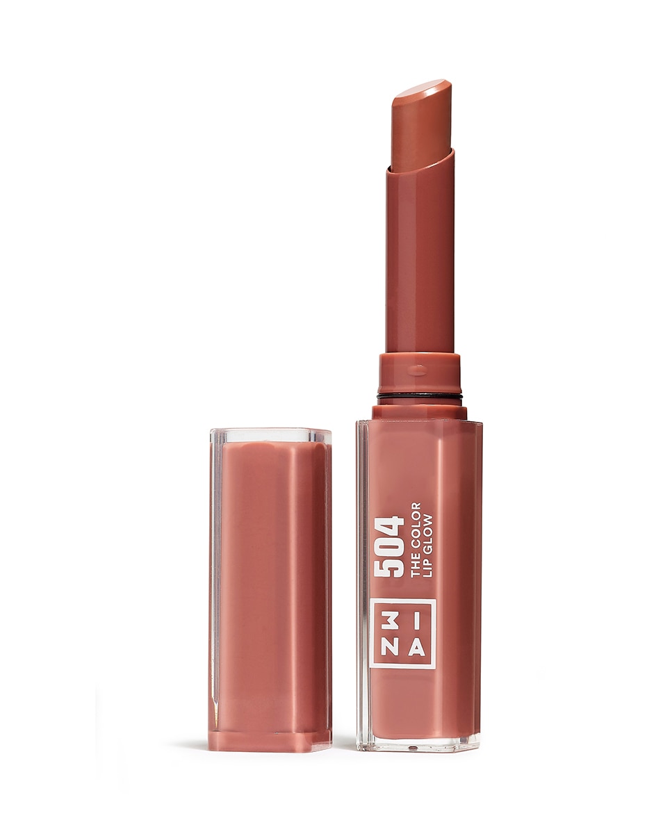 Labial hidratante de color y acabado glow The Color Lip Glow 3INA - 504 1.6 g 504-1