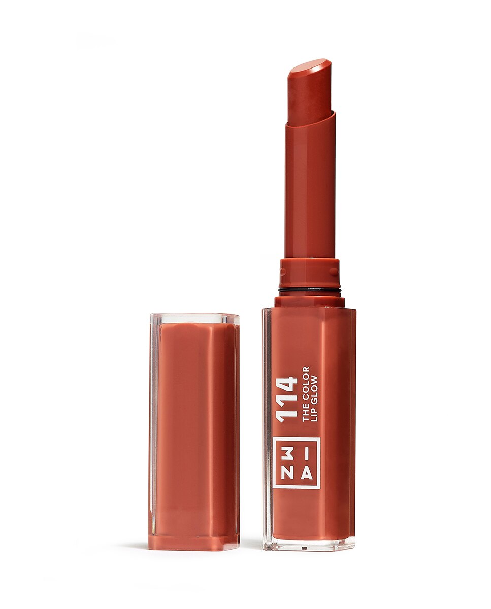 Labial hidratante de color y acabado glow The Color Lip Glow 3INA