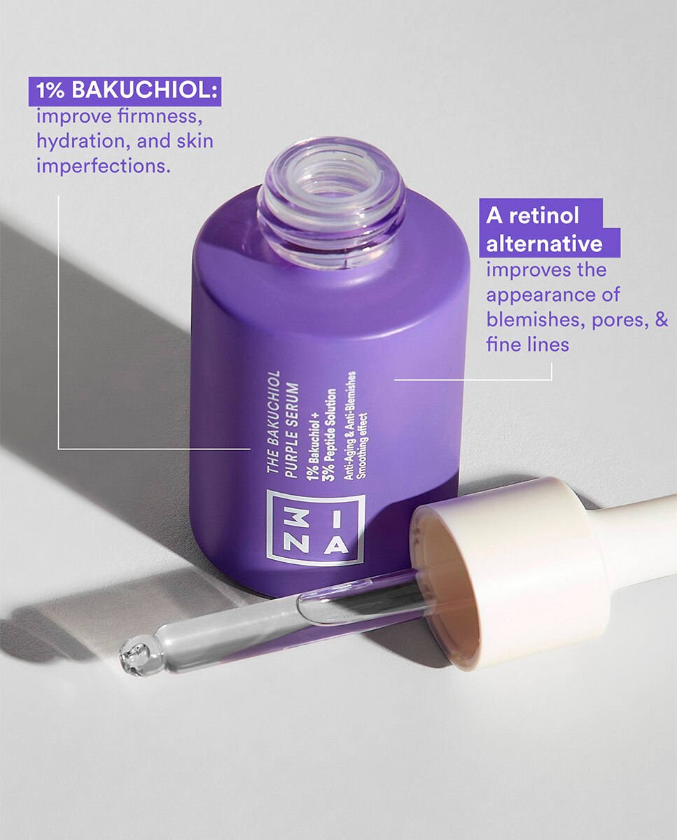 Sérum ligero con 1% de Bakuchiol The Bakuchiol Purple Serum 3INA - 30 ml 2