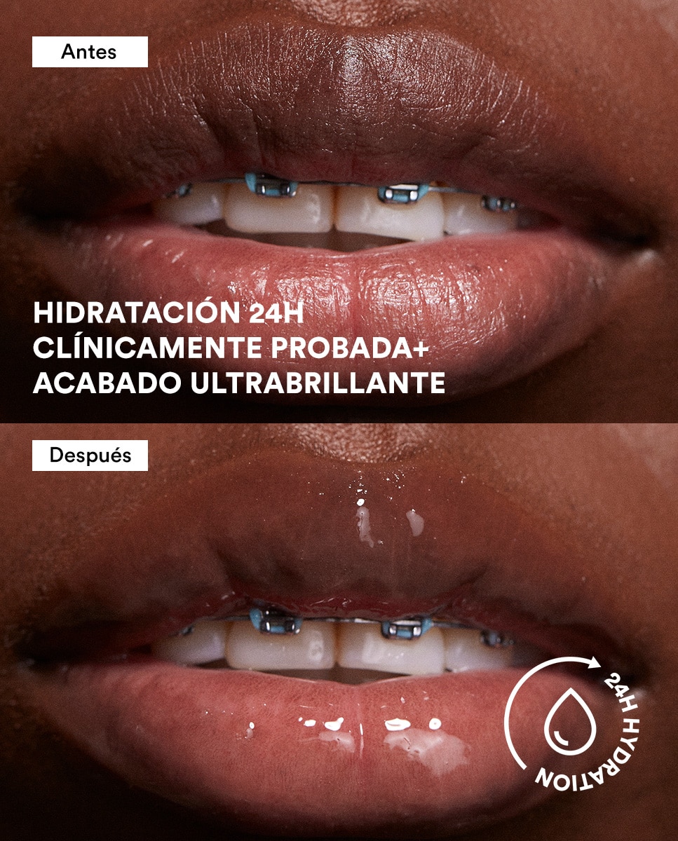 Imagen 4 de Aceite labial ligero super hidratante 24H The Color Lip Oil 4ml 3INA - 100 100