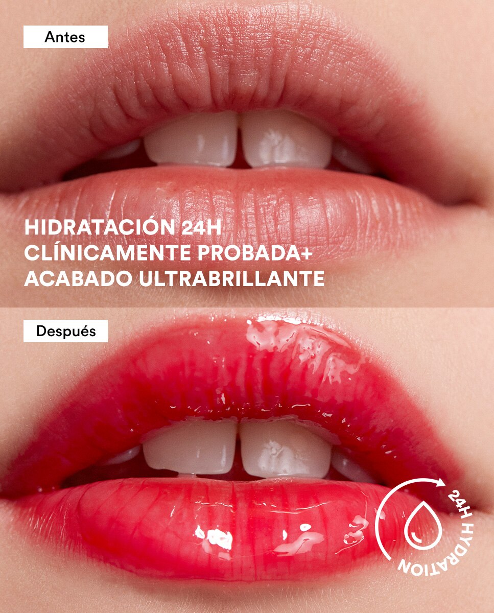 Imagen 4 de Aceite labial ligero super hidratante 24H The Color Lip Oil 4ml 3INA - 244 244