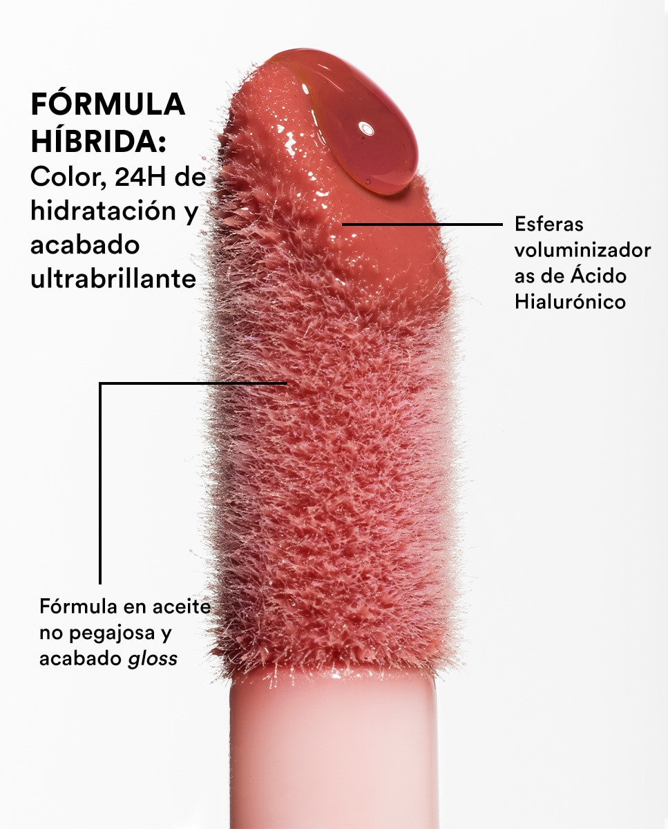 Imagen 3 de Aceite labial ligero super hidratante 24H The Color Lip Oil 4ml 3INA - 503 503