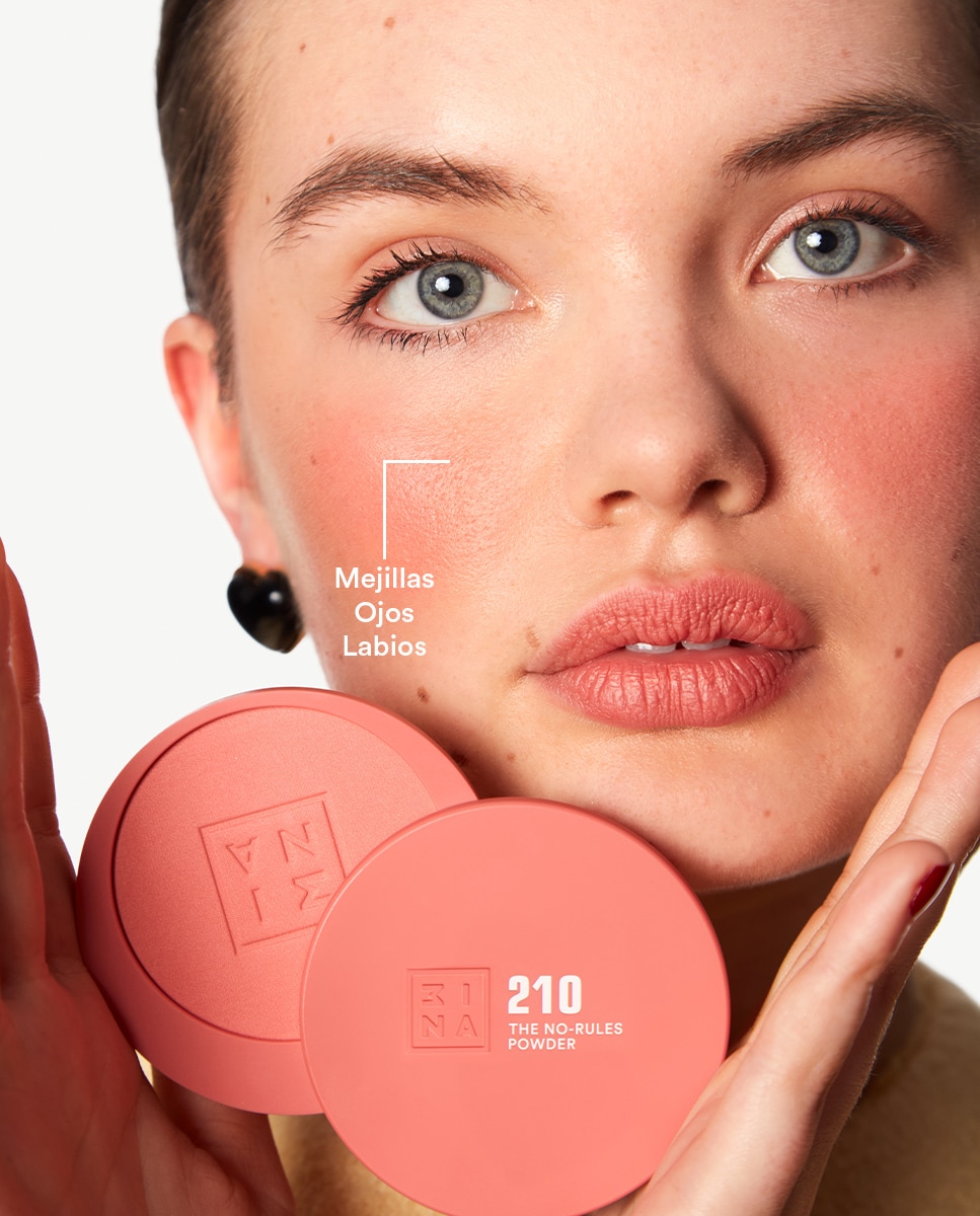 Polvo compacto de color 3 en 1 para ojos, labios y mejillas The No-Rules Powder 3INA - 210 210-2