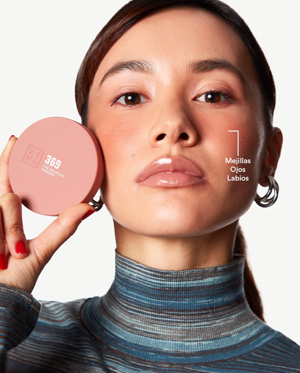 Polvo compacto de color 3 en 1 para ojos, labios y mejillas The No-Rules Powder 3INA - 369 369-2